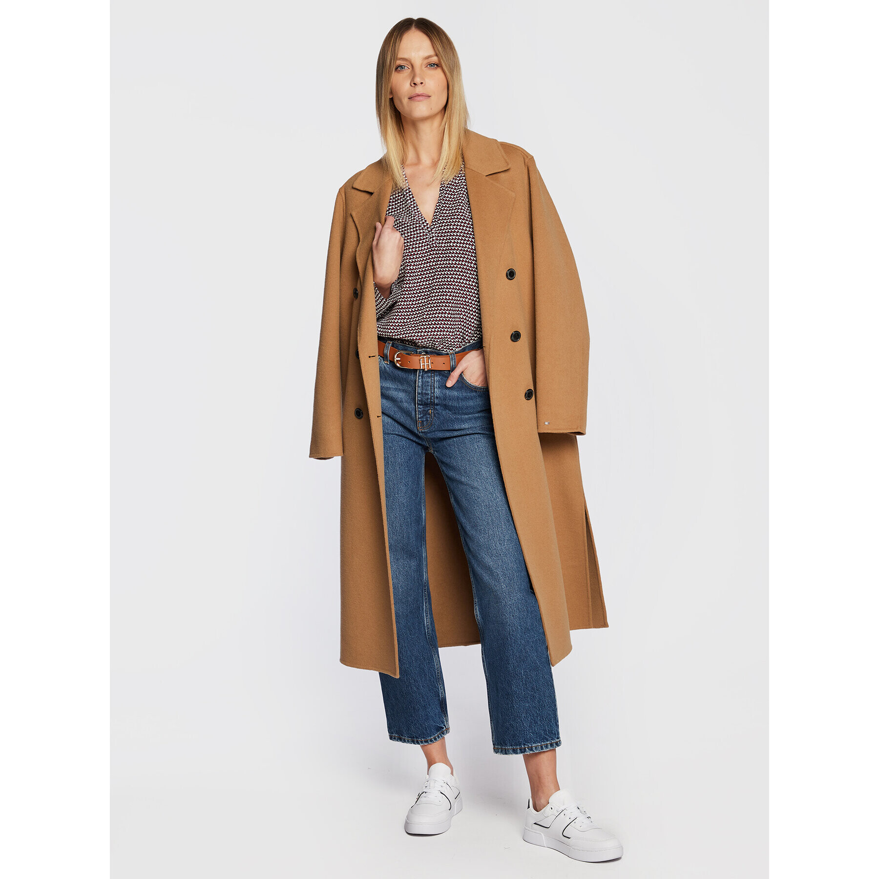 Tommy Hilfiger Блуза Cdc Geo WW0WW38278 Бордо Regular Fit - Pepit.bg