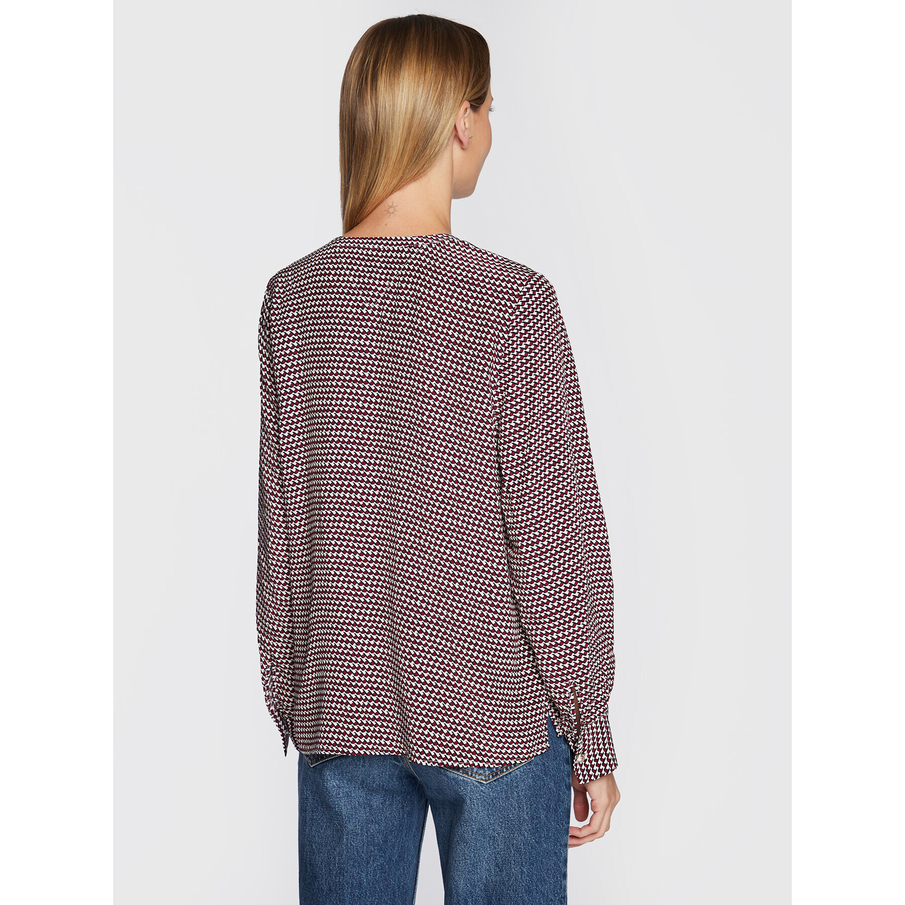 Tommy Hilfiger Блуза Cdc Geo WW0WW38278 Бордо Regular Fit - Pepit.bg