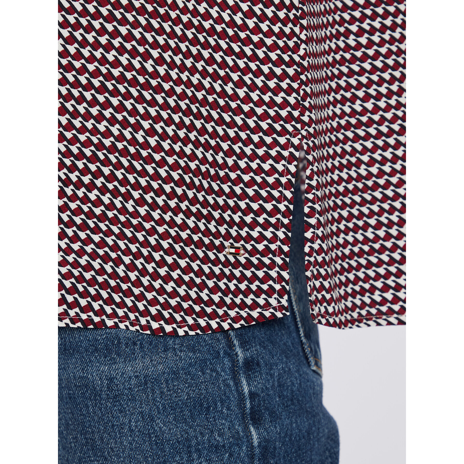Tommy Hilfiger Блуза Cdc Geo WW0WW38278 Бордо Regular Fit - Pepit.bg