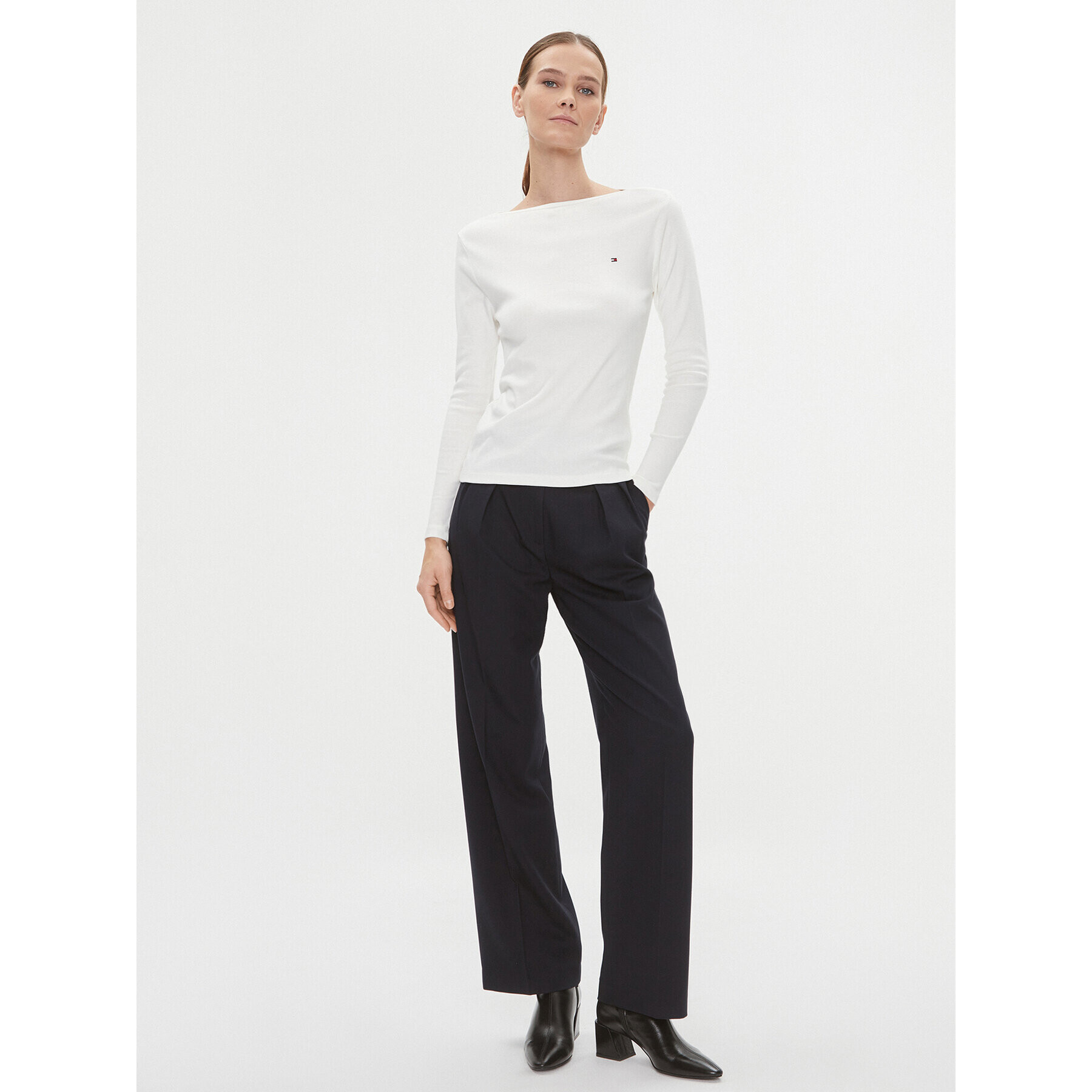 Tommy Hilfiger Блуза Cody WW0WW40829 Екрю Slim Fit - Pepit.bg