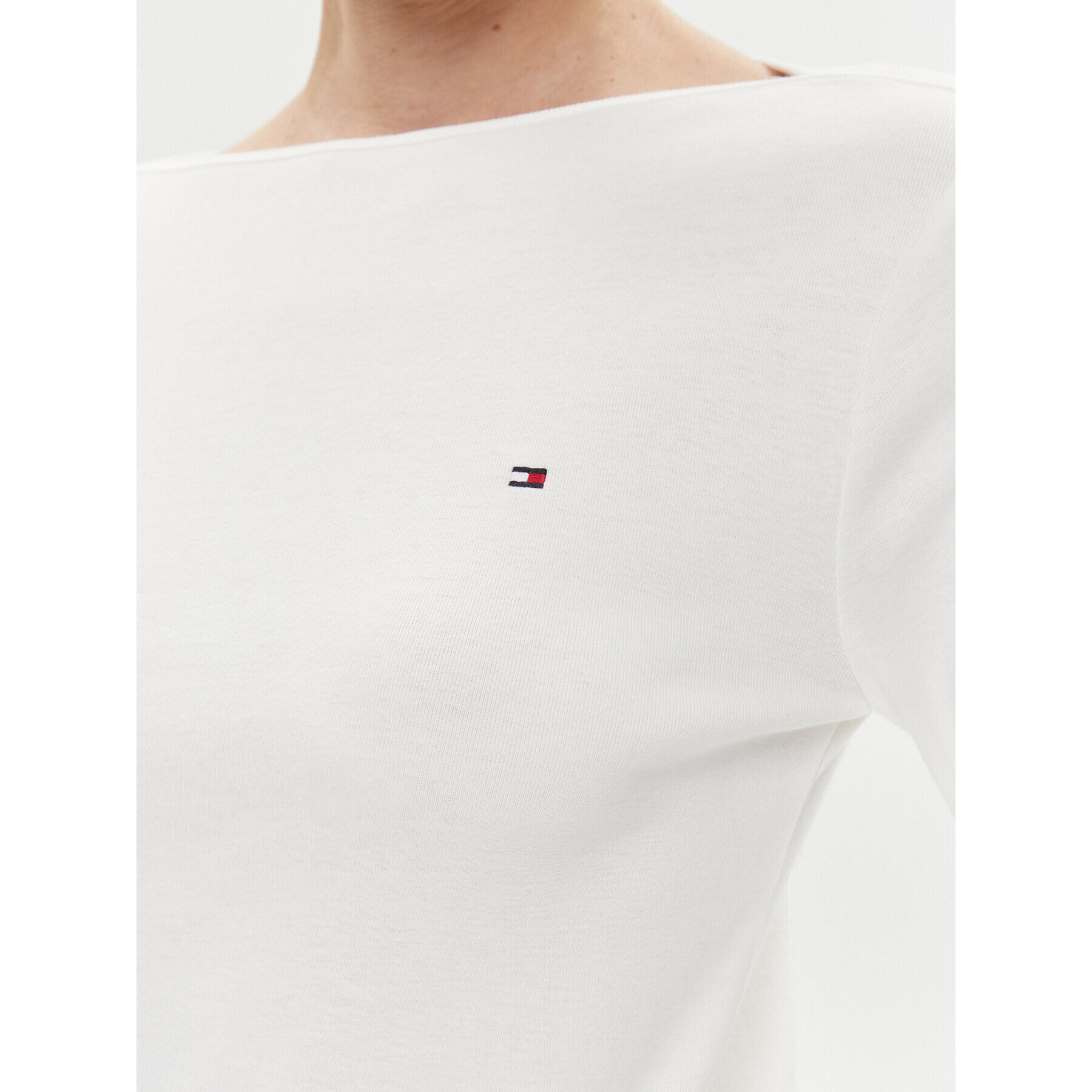 Tommy Hilfiger Блуза Cody WW0WW40829 Екрю Slim Fit - Pepit.bg