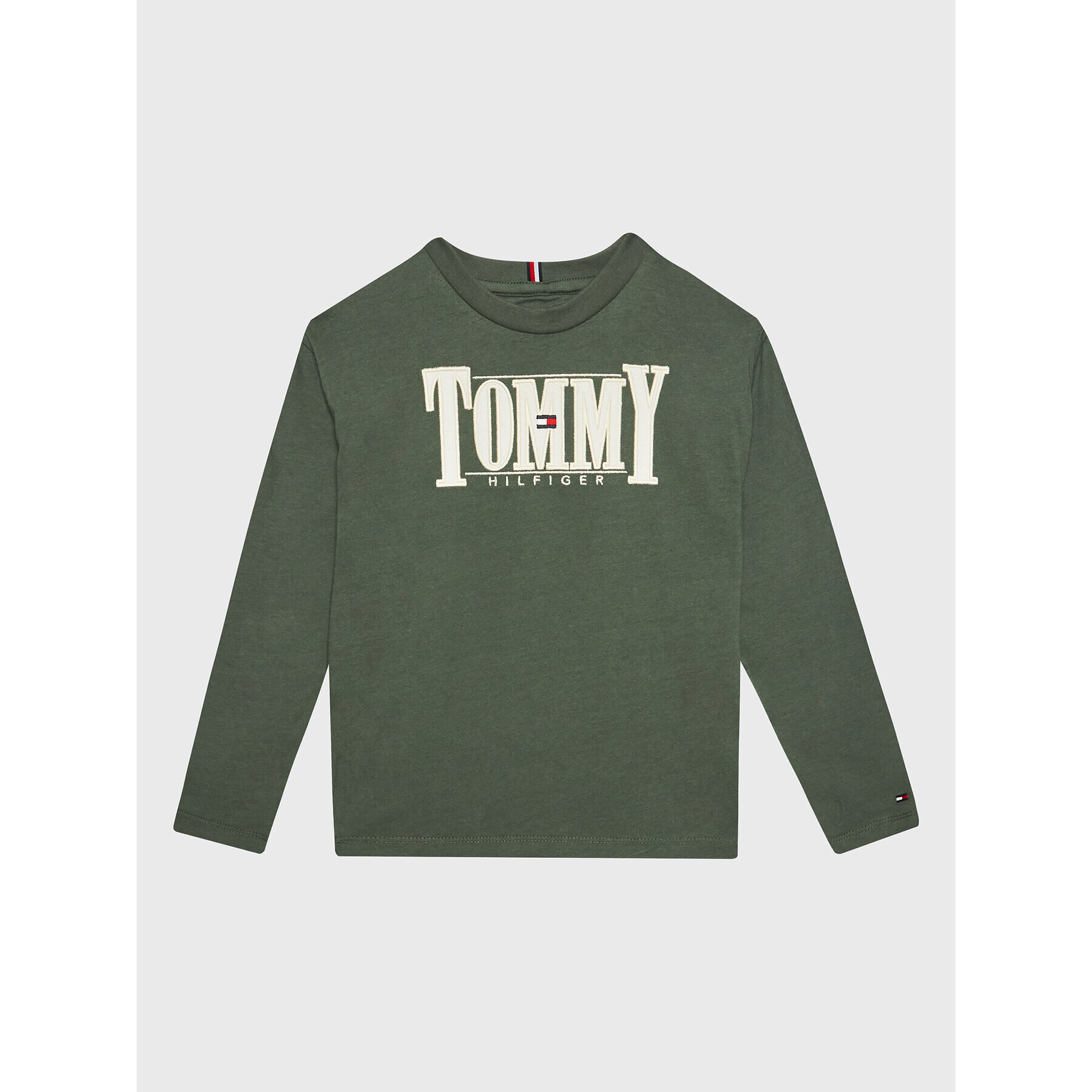 Tommy Hilfiger Блуза Cord Applique KB0KB07791 D Зелен Regular Fit - Pepit.bg