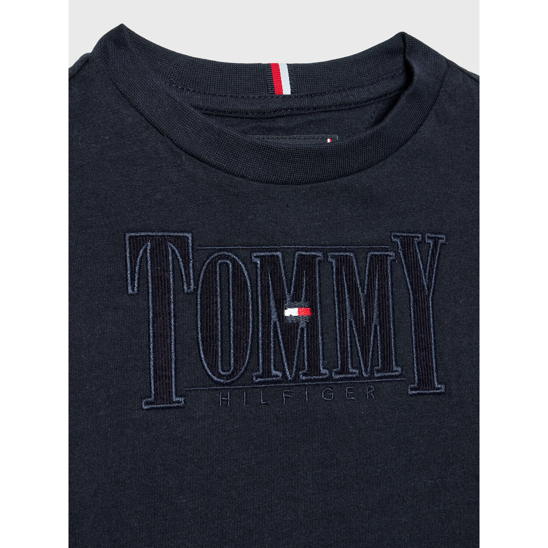 Tommy Hilfiger Блуза Cord Applique KB0KB07791 M Тъмносин Regular Fit - Pepit.bg