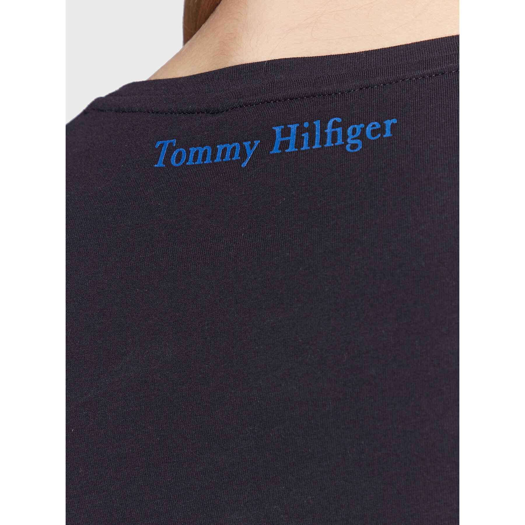 Tommy Hilfiger Блуза Crest WW0WW37205 Тъмносин Slim Fit - Pepit.bg