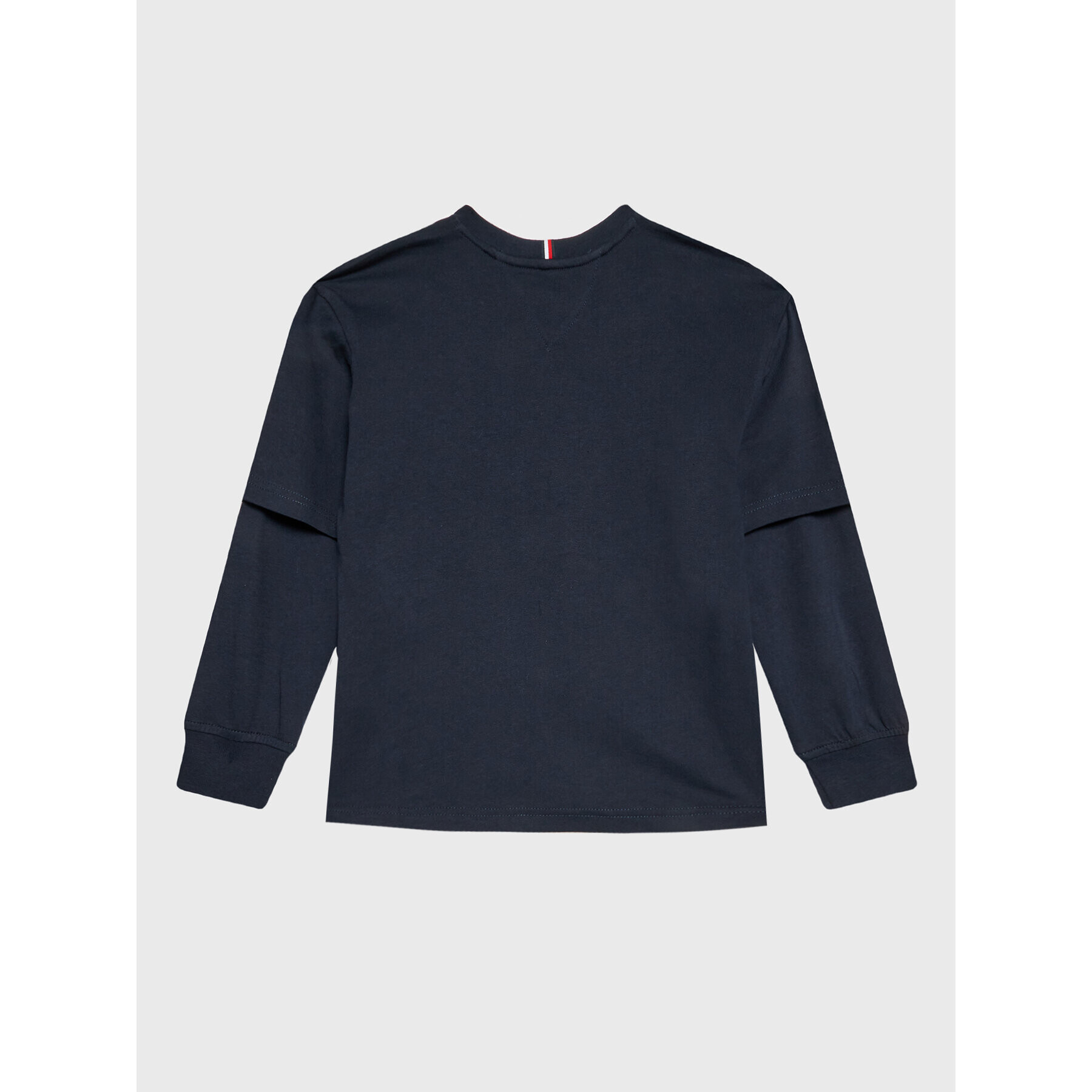 Tommy Hilfiger Блуза Double Layer KB0KB07793 D Тъмносин Regular Fit - Pepit.bg