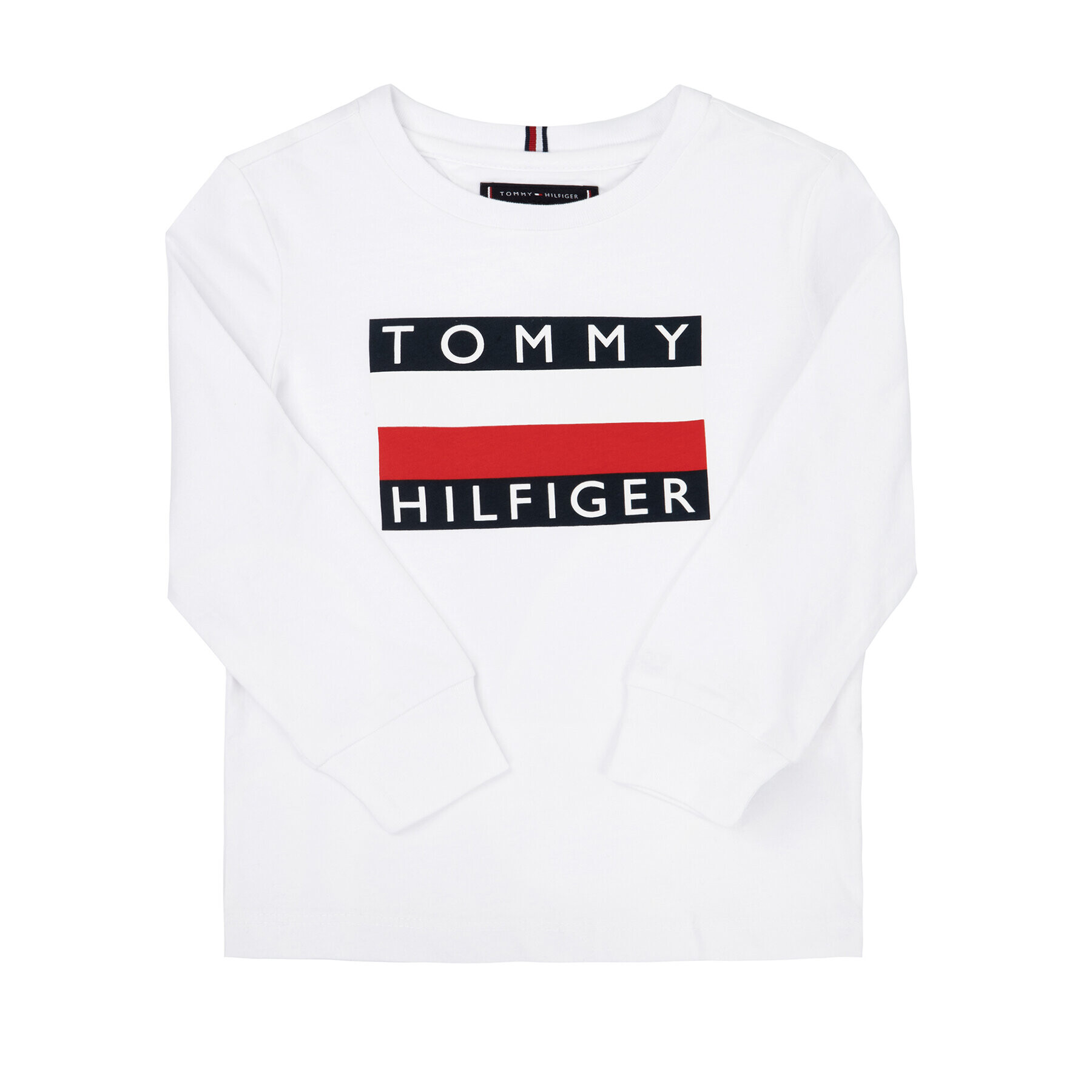 Tommy Hilfiger Блуза Essential KB0KB05426 D Бял Regular Fit - Pepit.bg