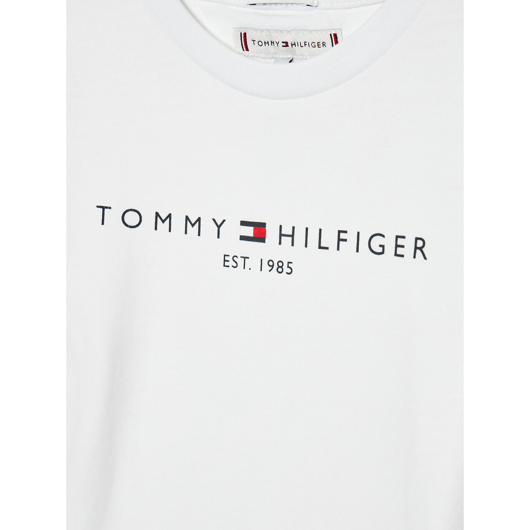 Tommy Hilfiger Блуза Essential KS0KS00202 M Бял Regular Fit - Pepit.bg