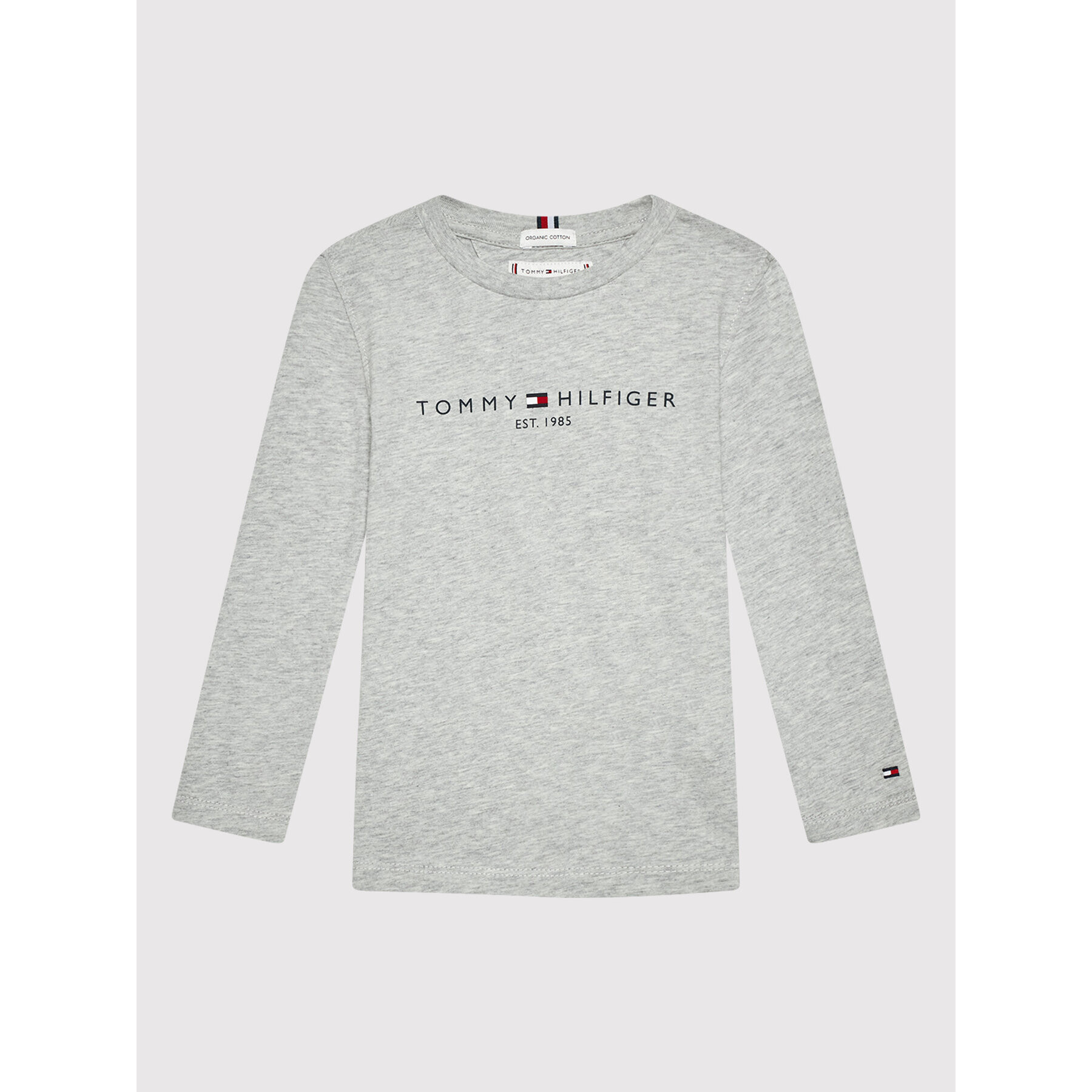 Tommy Hilfiger Блуза Essential KS0KS00202 M Сив Regular Fit - Pepit.bg