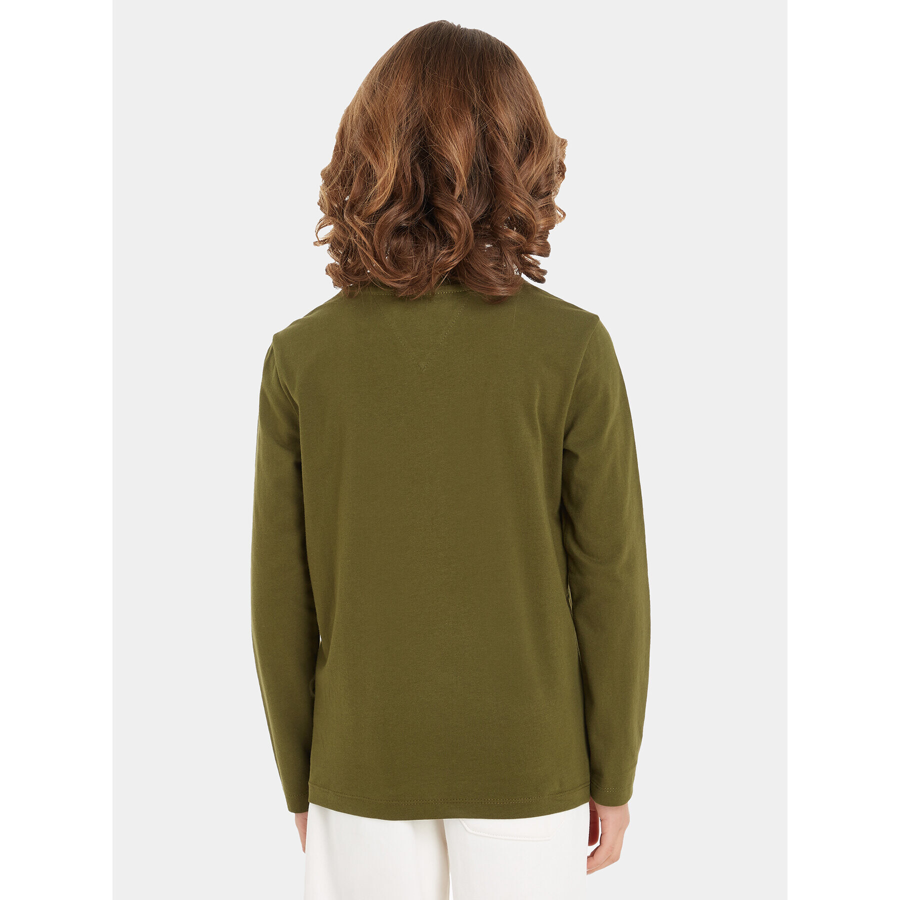 Tommy Hilfiger Блуза Essential KS0KS00202 Зелен Regular Fit - Pepit.bg