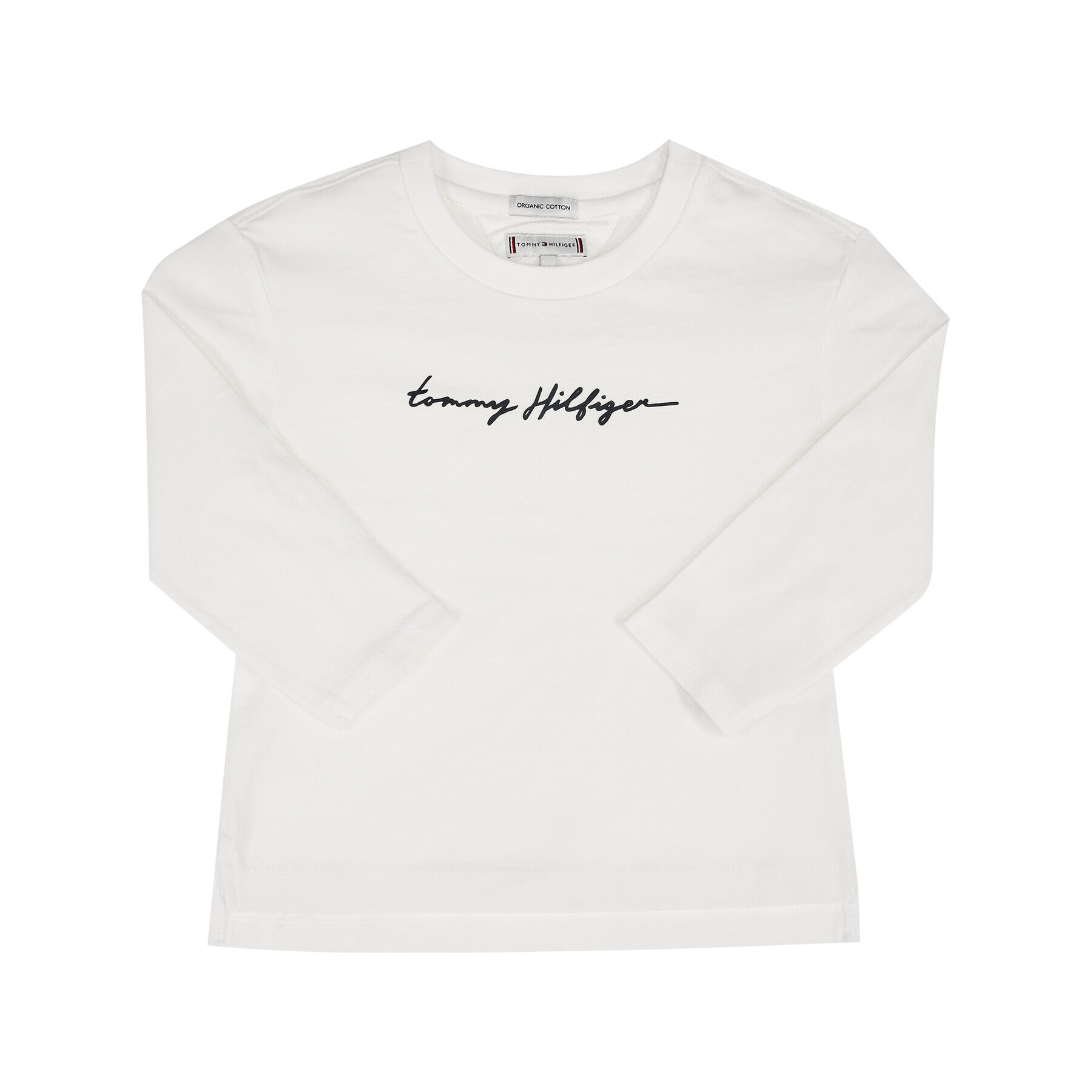 Tommy Hilfiger Блуза Essential Script Tee KG0KG05024 M Бял Regular Fit - Pepit.bg