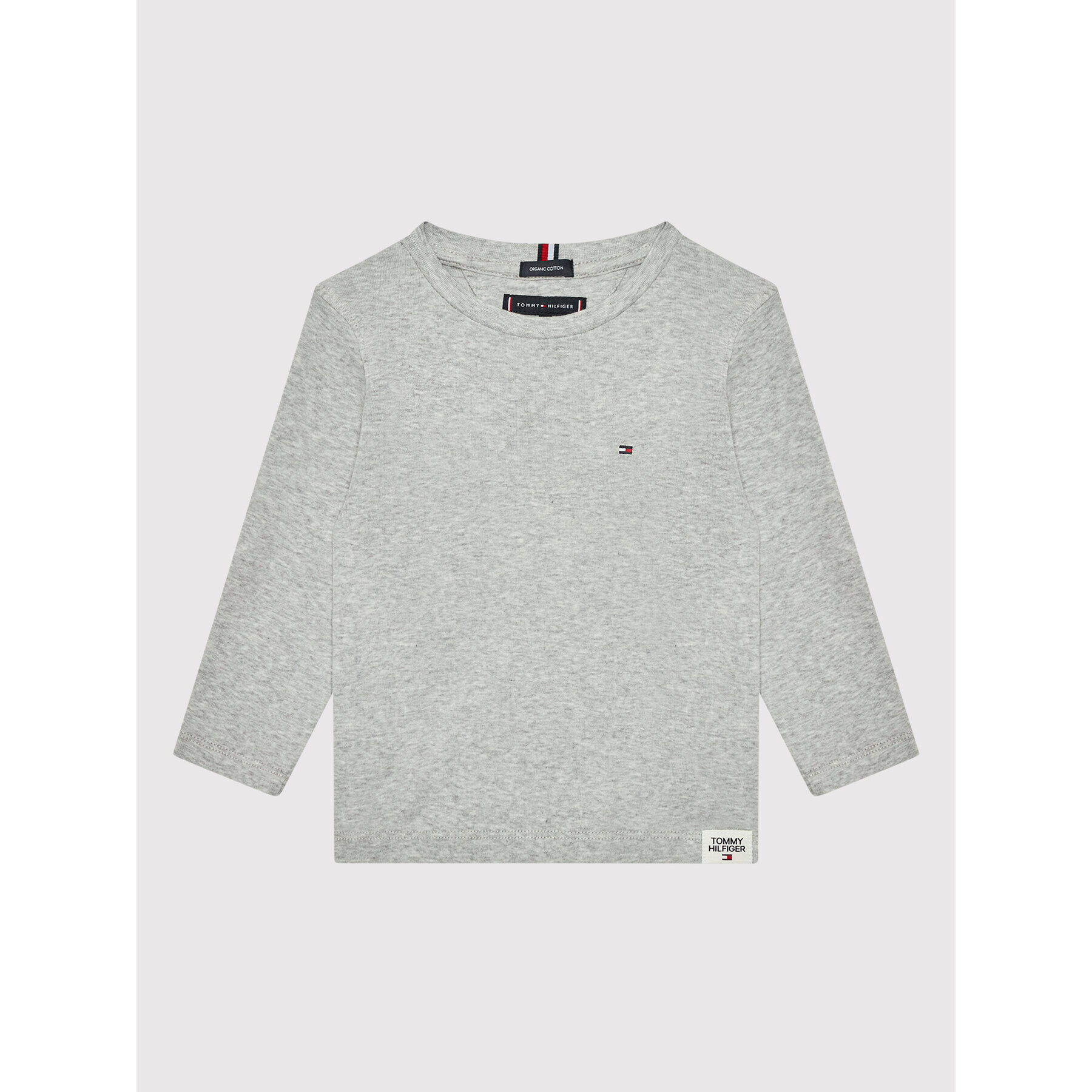 Tommy Hilfiger Блуза Essential Solid Rib KB0KB06880 D Сив Regular Fit - Pepit.bg