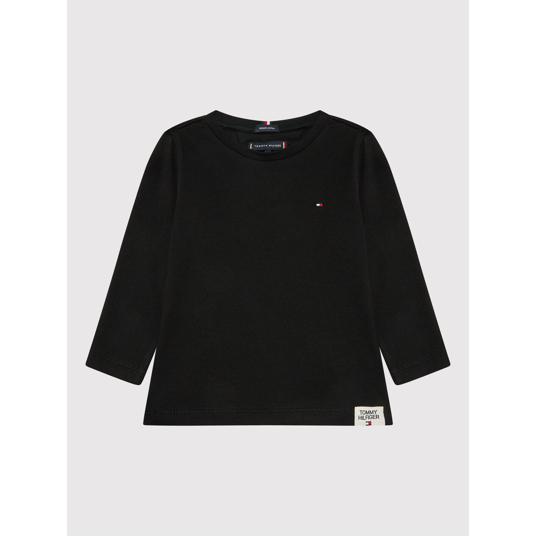 Tommy Hilfiger Блуза Essential Solid Rib KB0KB06880 M Черен Regular Fit - Pepit.bg