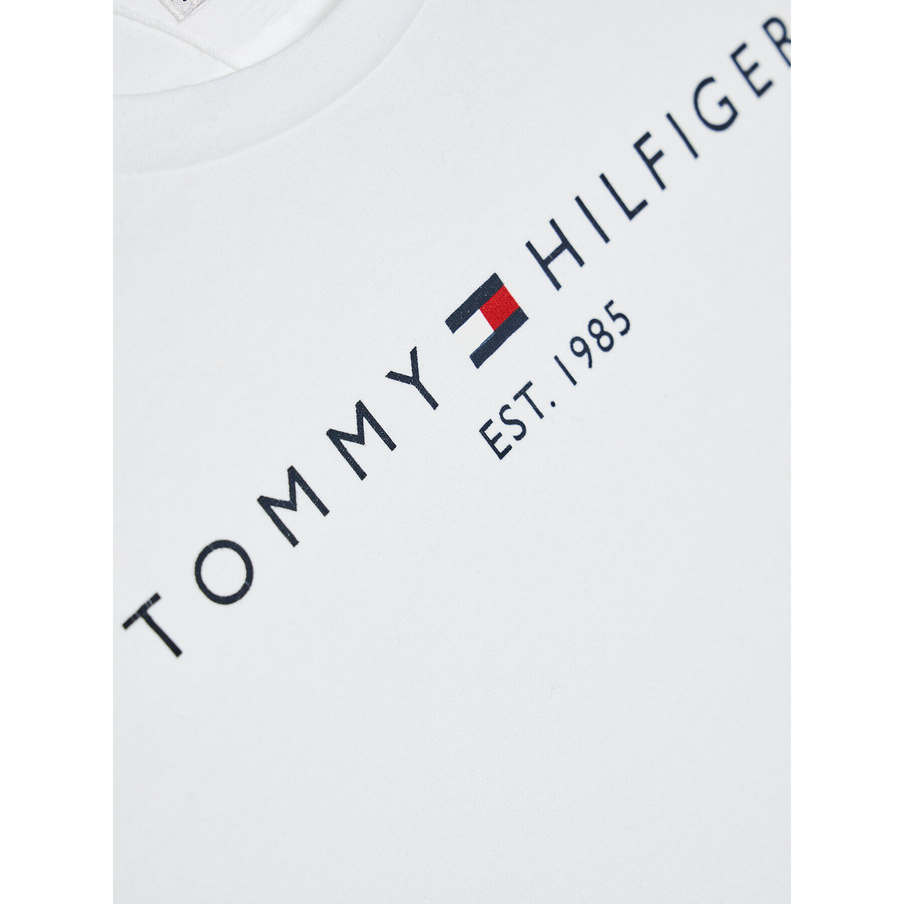Tommy Hilfiger Блуза Essential Tee KG0KG05247 D Бял Regular Fit - Pepit.bg