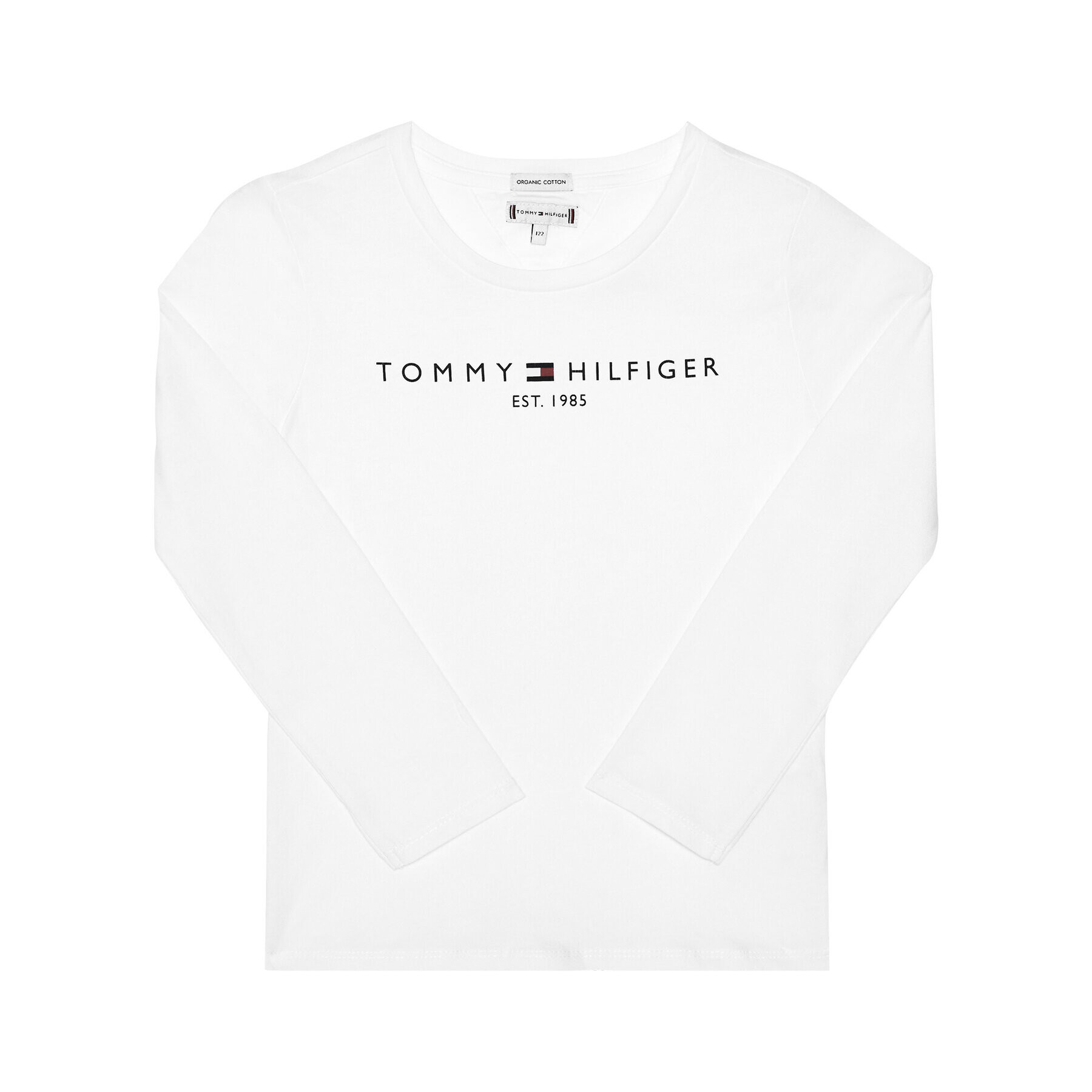 Tommy Hilfiger Блуза Essential Tee KG0KG05247 M Бял Regular Fit - Pepit.bg