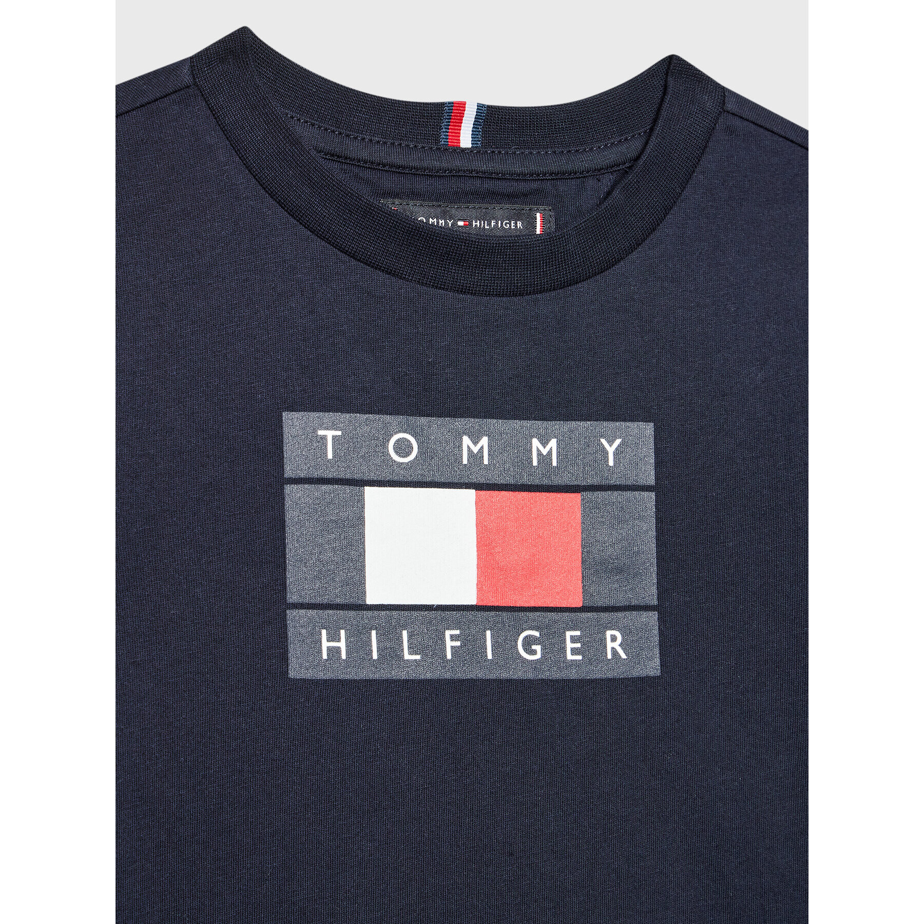 Tommy Hilfiger Блуза Global Stripe Flag KB0KB07601 Тъмносин Regular Fit - Pepit.bg