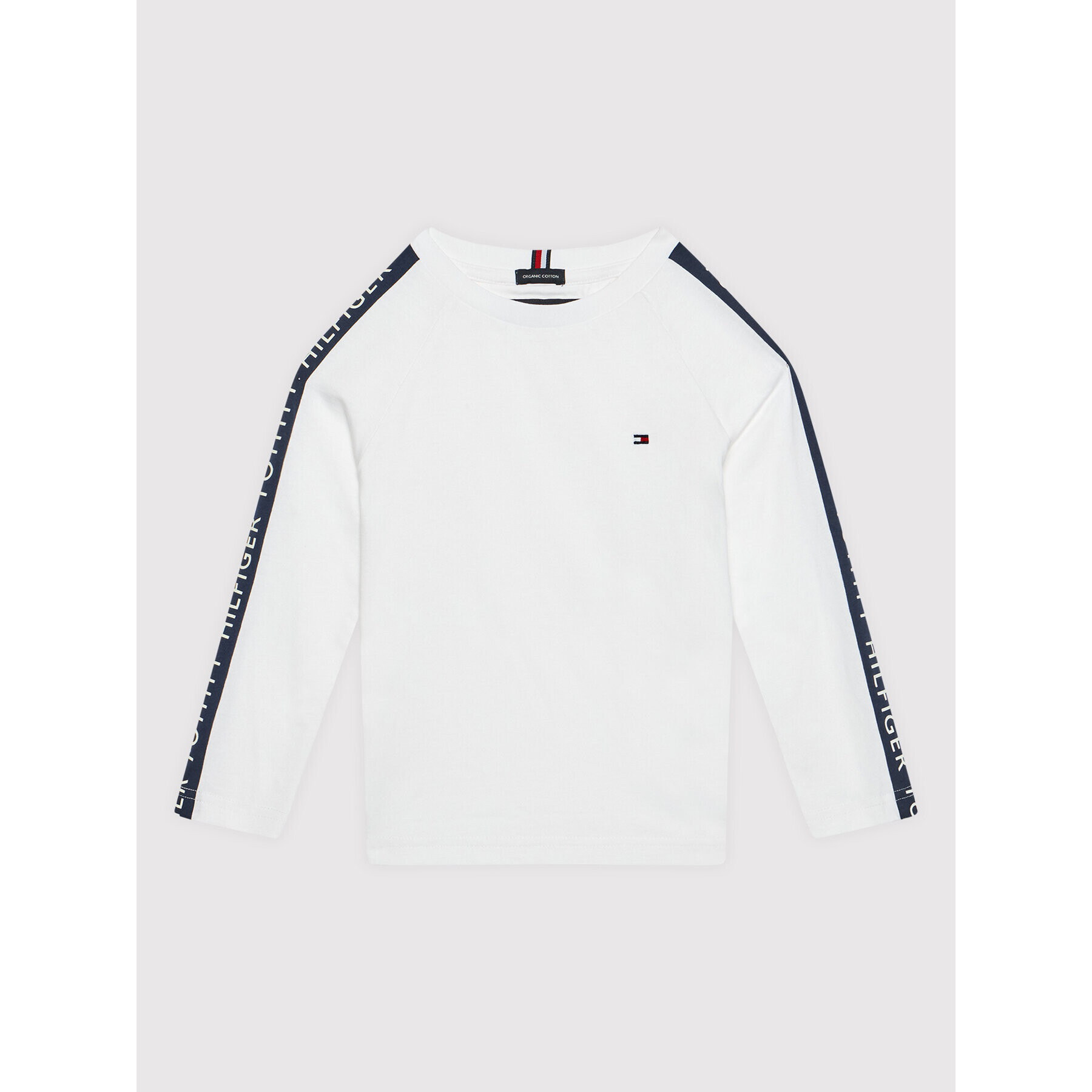 Tommy Hilfiger Блуза Glow Tape KB0KB06973 D Бял Regular Fit - Pepit.bg