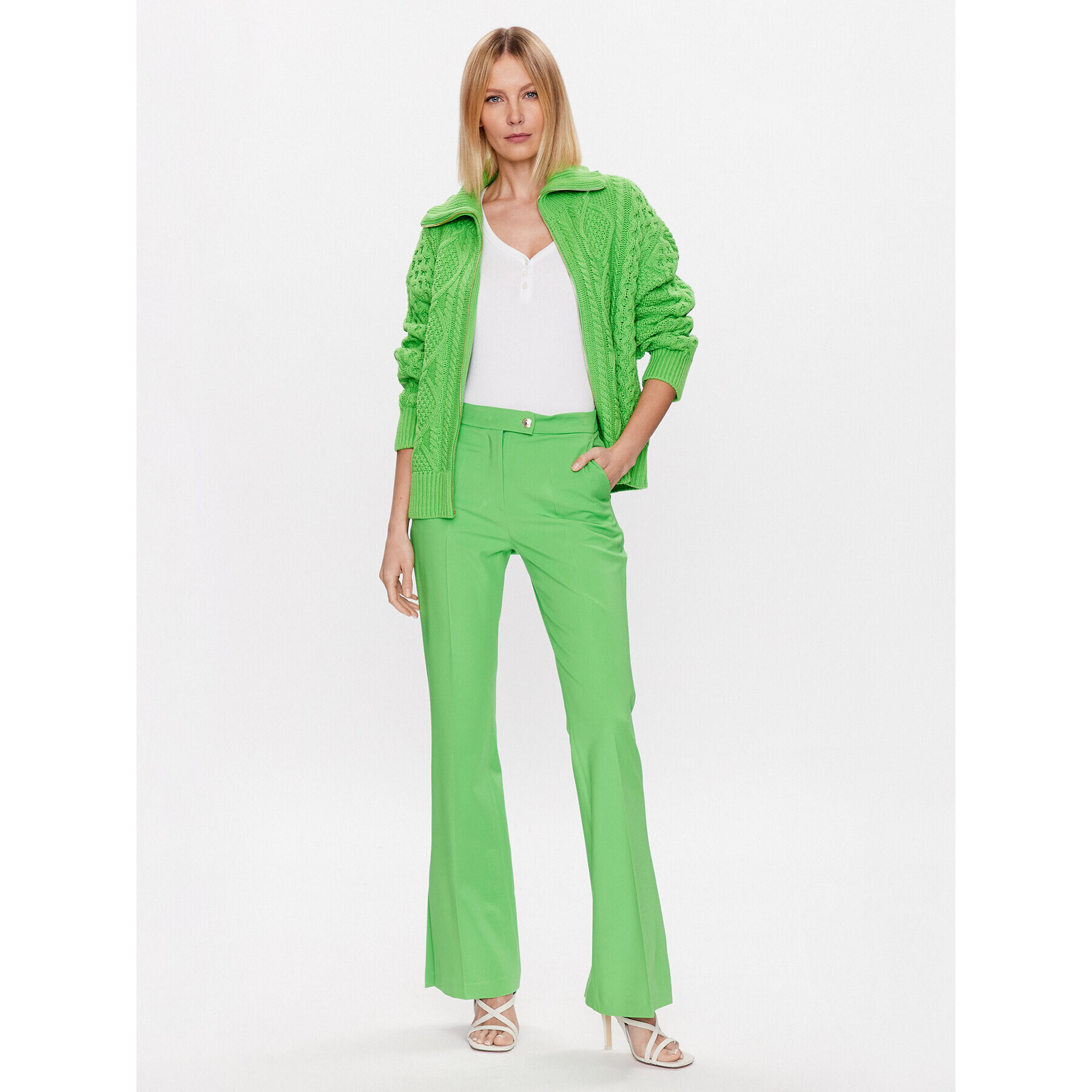 Tommy Hilfiger Блуза Henley WW0WW37874 Бял Slim Fit - Pepit.bg