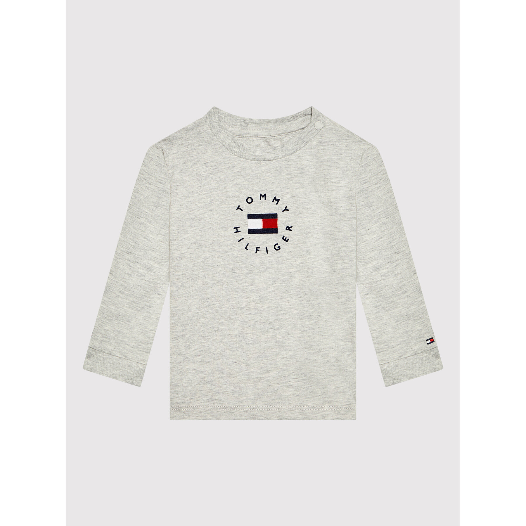 Tommy Hilfiger Блуза Heritage Logo KN0KN01360 Сив Regular Fit - Pepit.bg