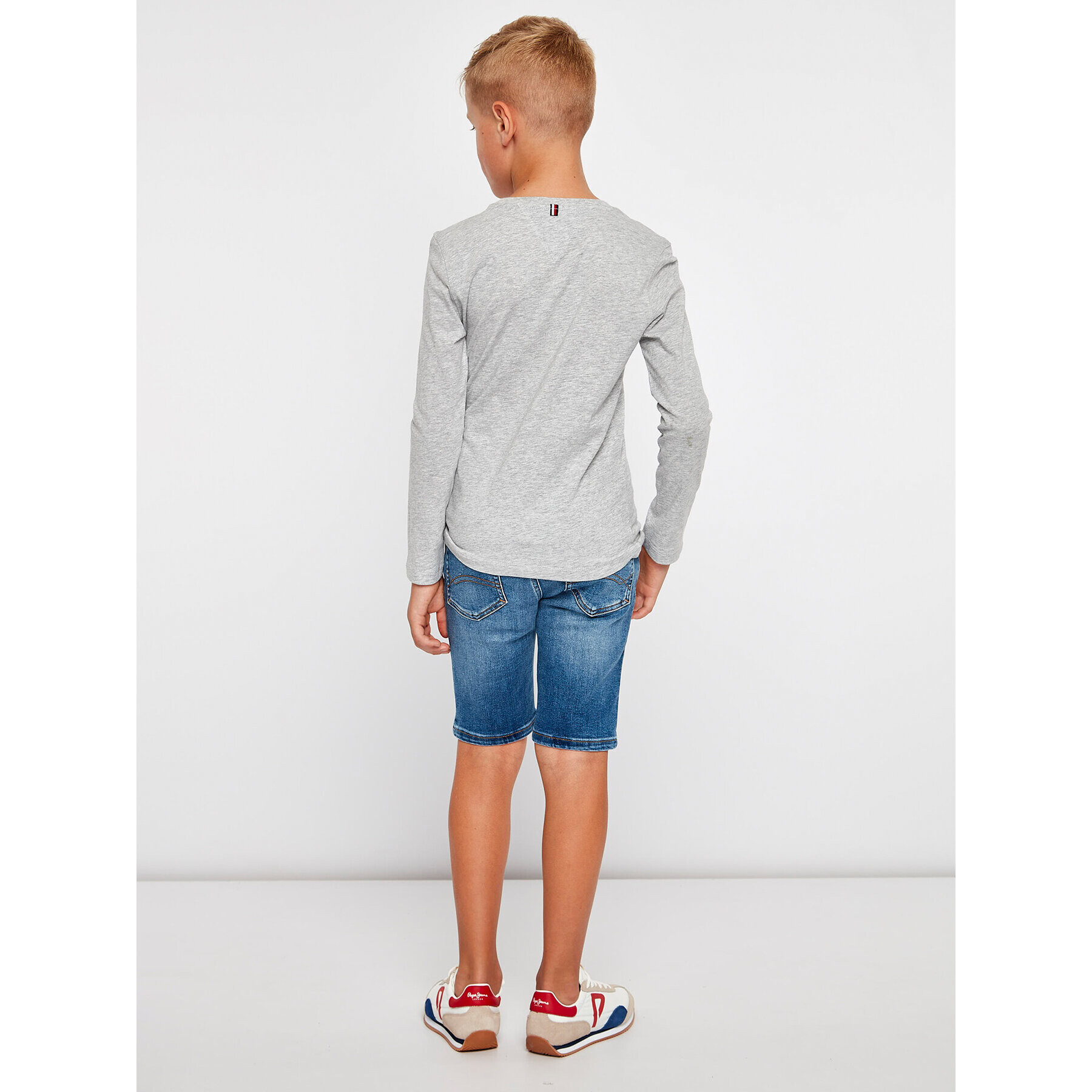 Tommy Hilfiger Блуза KB0KB04141 D Сив Long Sleeve - Pepit.bg