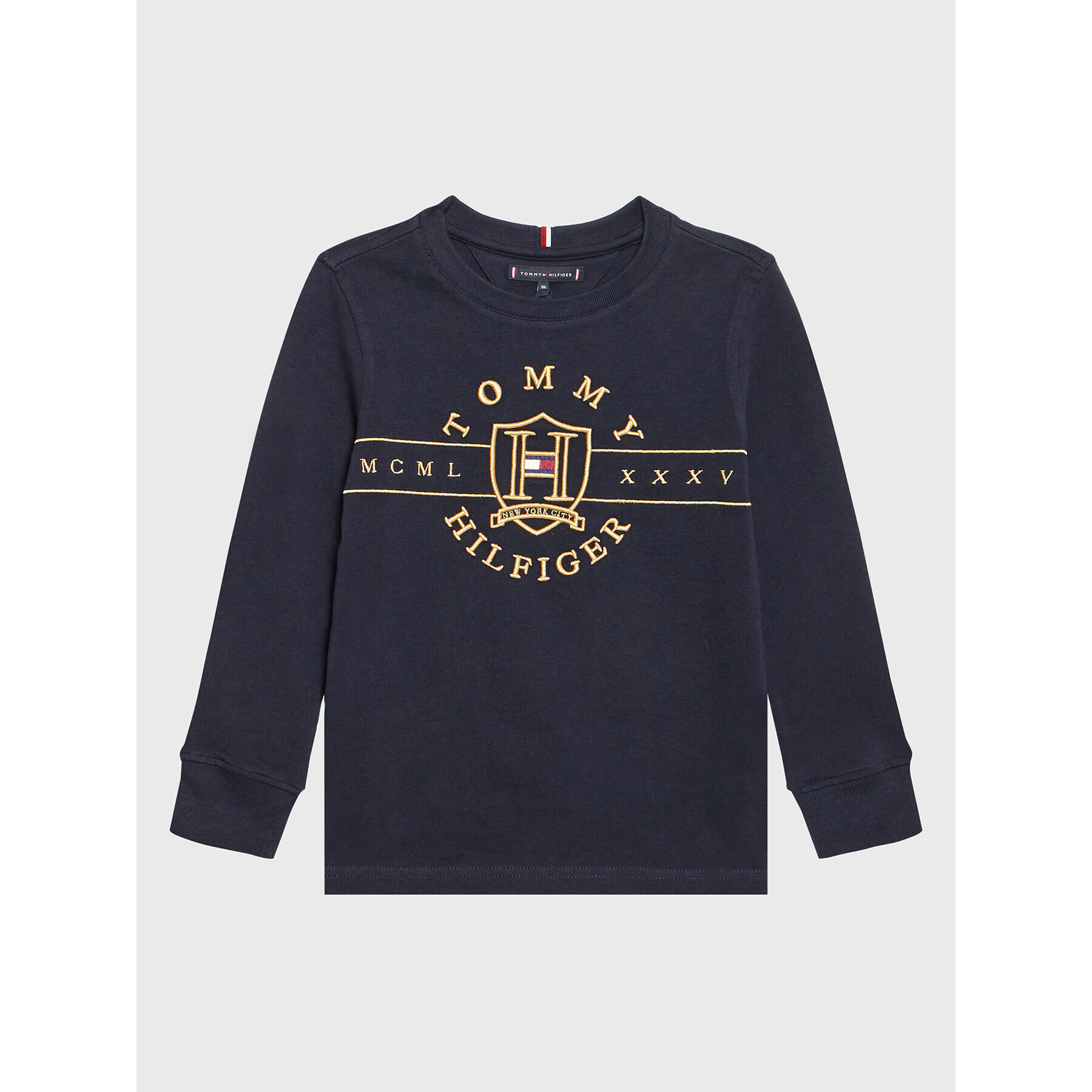 Tommy Hilfiger Блуза KB0KB07591 Тъмносин Regular Fit - Pepit.bg