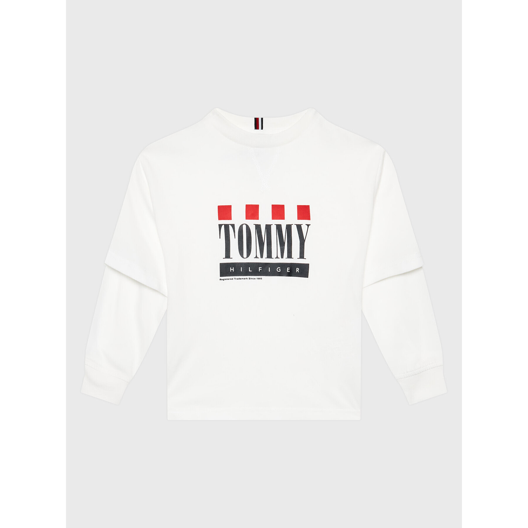 Tommy Hilfiger Блуза KB0KB07793 M Бял Regular Fit - Pepit.bg