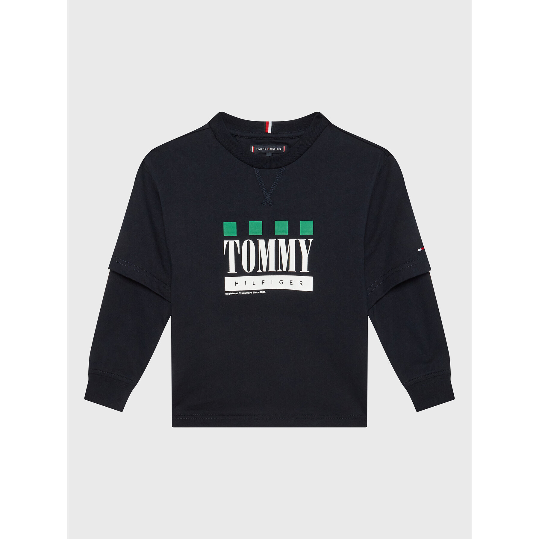 Tommy Hilfiger Блуза KB0KB07793 M Тъмносин Regular Fit - Pepit.bg