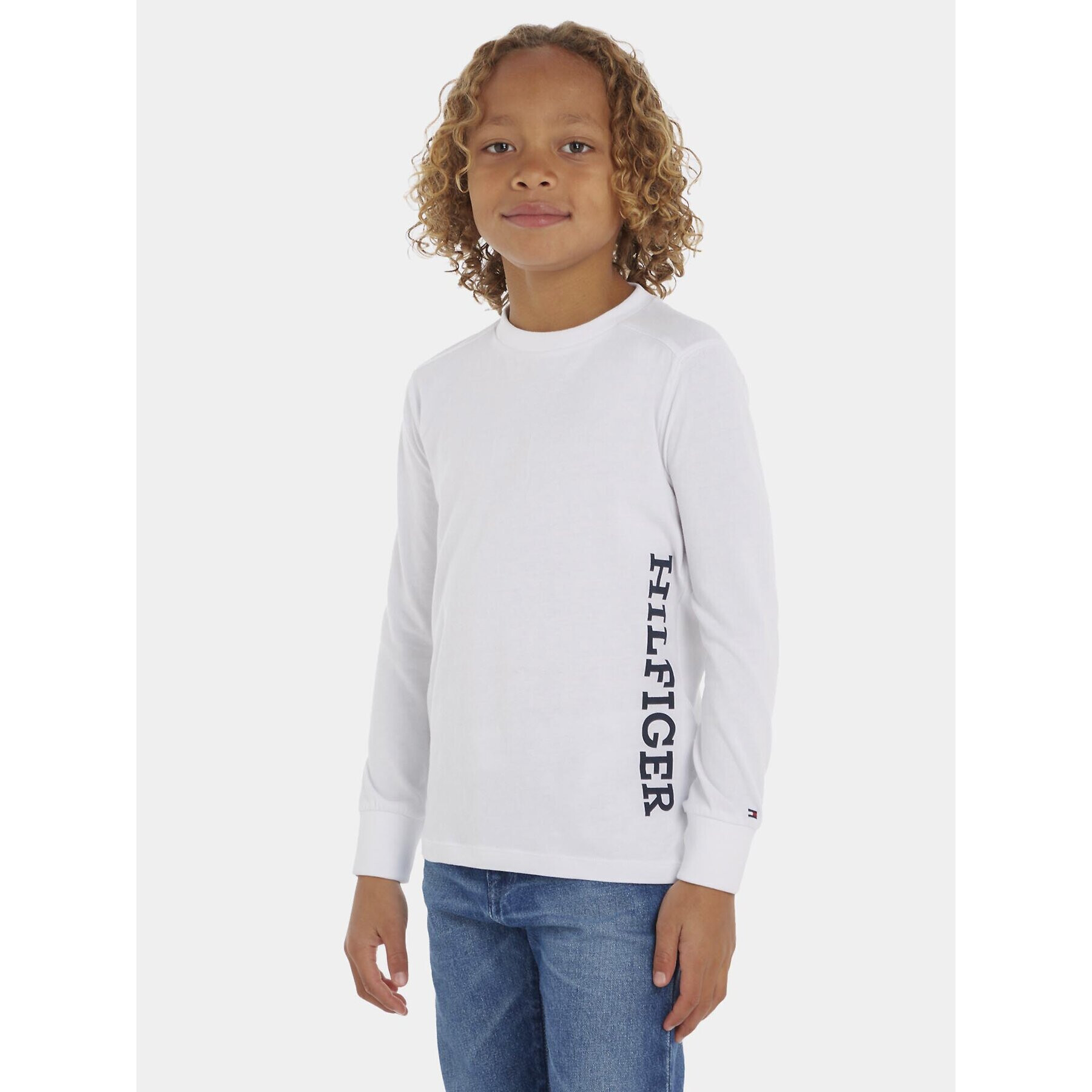 Tommy Hilfiger Блуза KB0KB08327 D Бял Regular Fit - Pepit.bg
