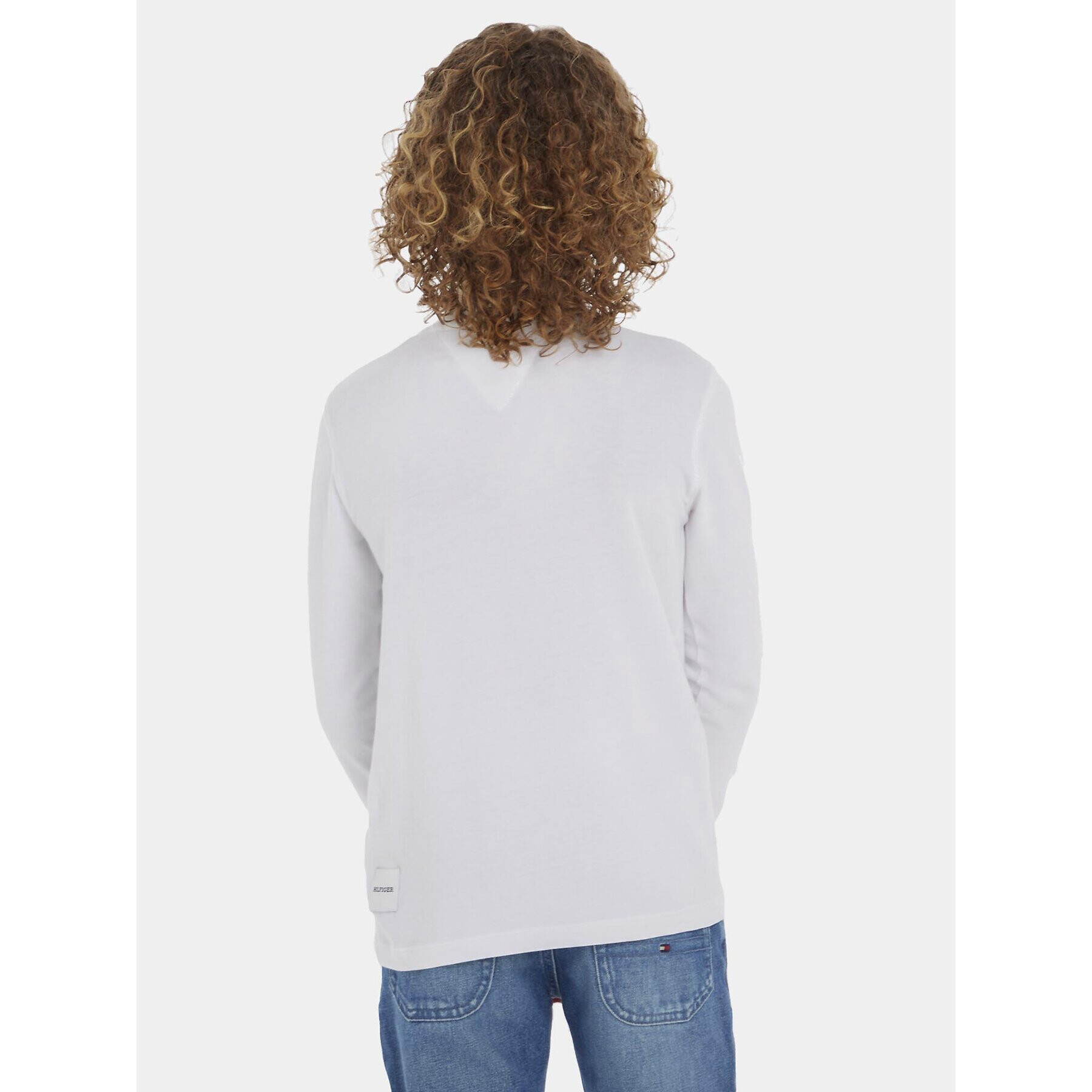 Tommy Hilfiger Блуза KB0KB08327 D Бял Regular Fit - Pepit.bg