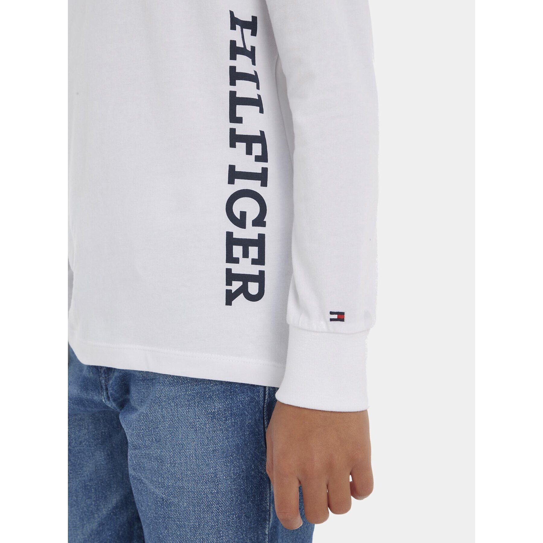 Tommy Hilfiger Блуза KB0KB08327 D Бял Regular Fit - Pepit.bg
