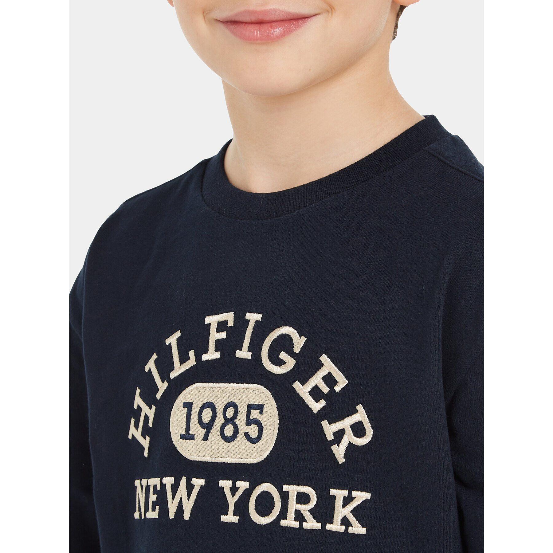 Tommy Hilfiger Блуза KB0KB08549 M Тъмносин Regular Fit - Pepit.bg