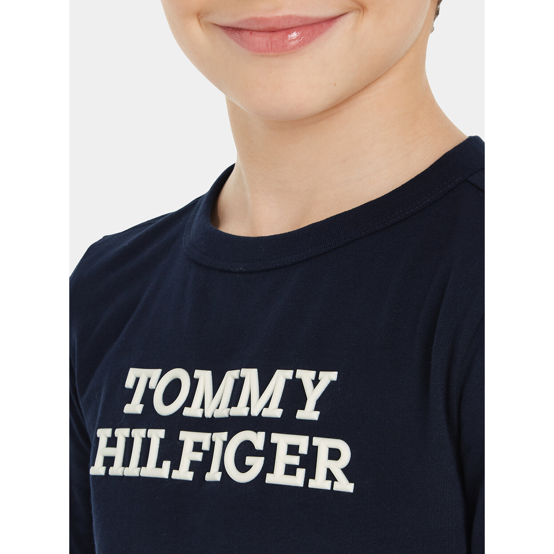 Tommy Hilfiger Блуза KB0KB08554 M Тъмносин Regular Fit - Pepit.bg