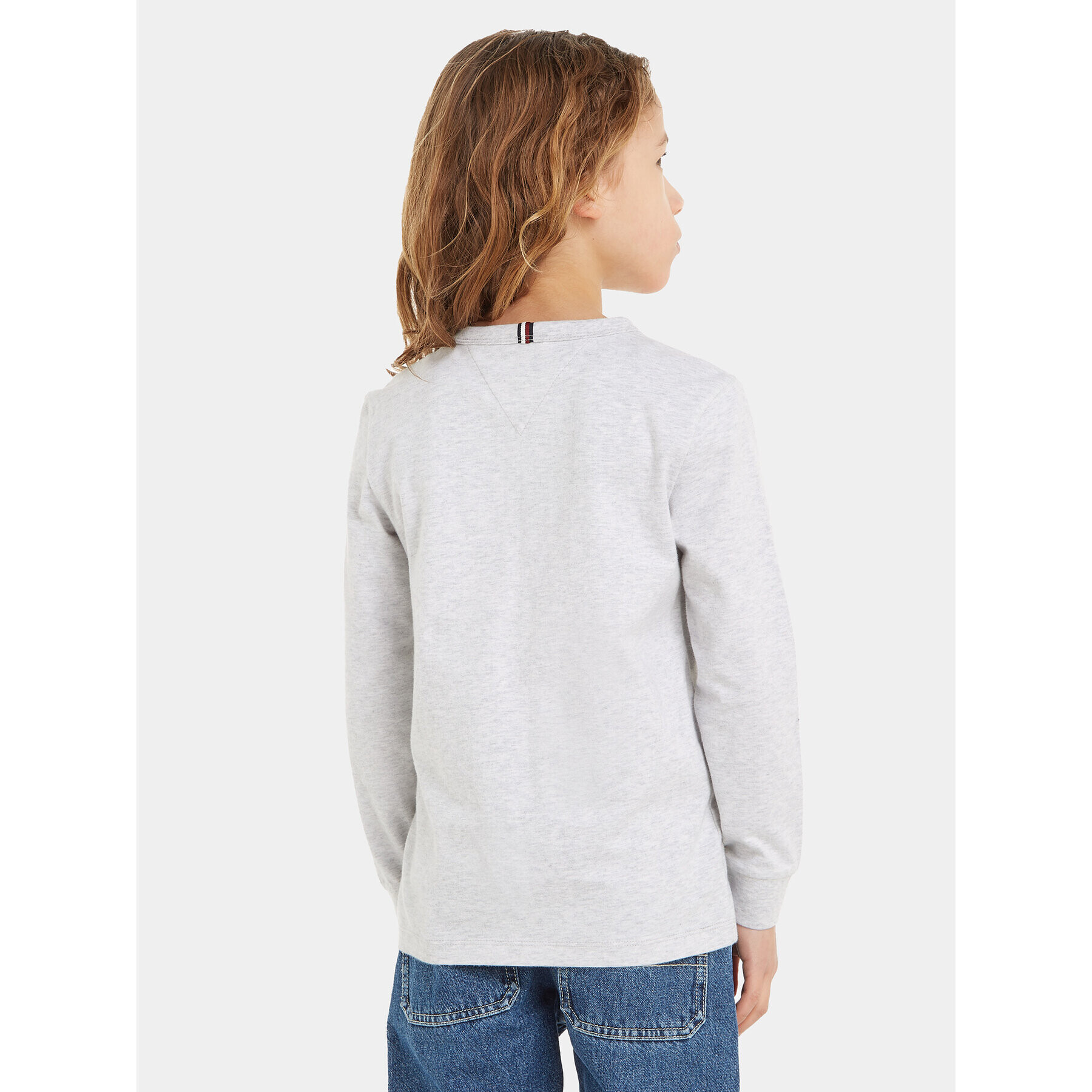 Tommy Hilfiger Блуза KB0KB08554 S Сив Regular Fit - Pepit.bg