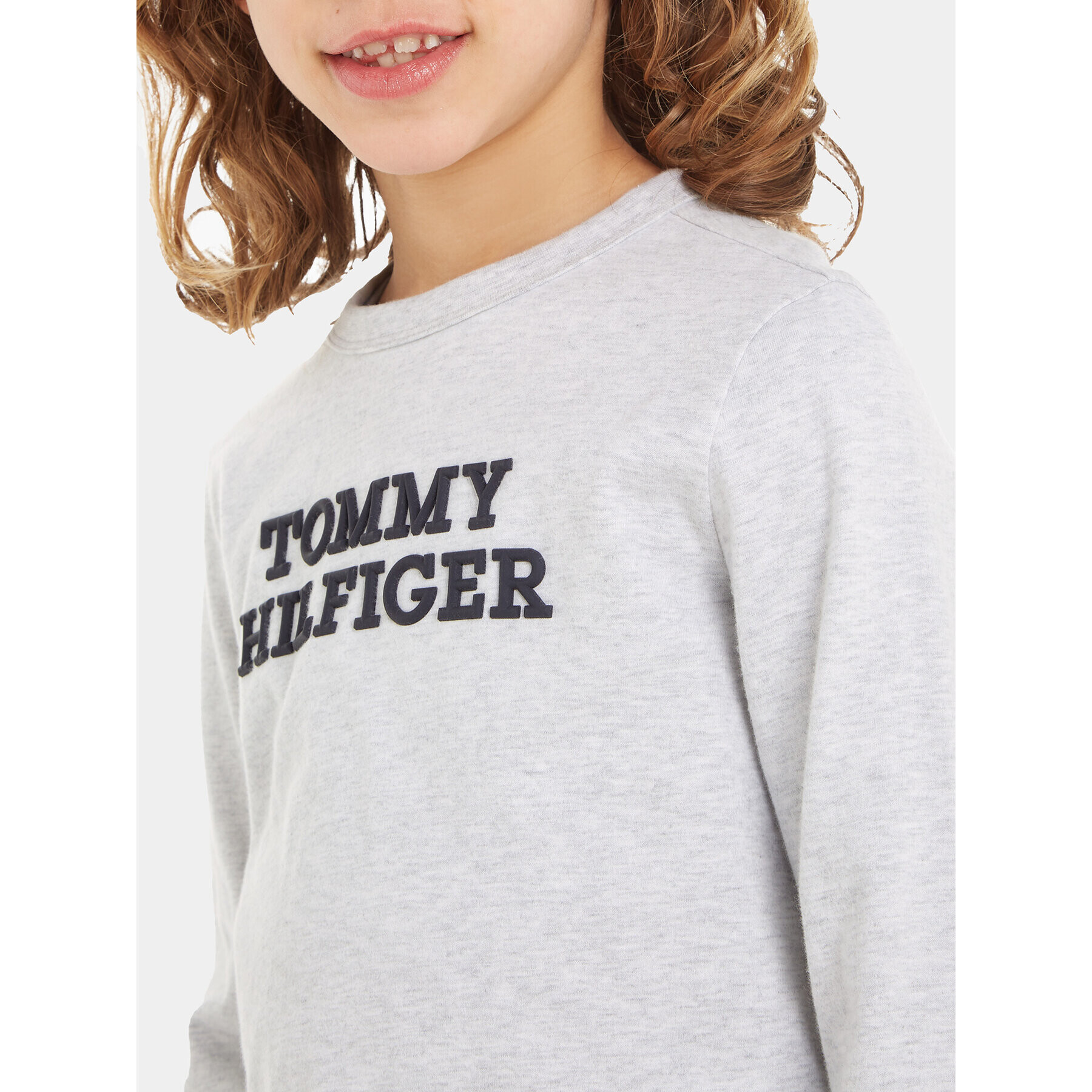 Tommy Hilfiger Блуза KB0KB08554 S Сив Regular Fit - Pepit.bg