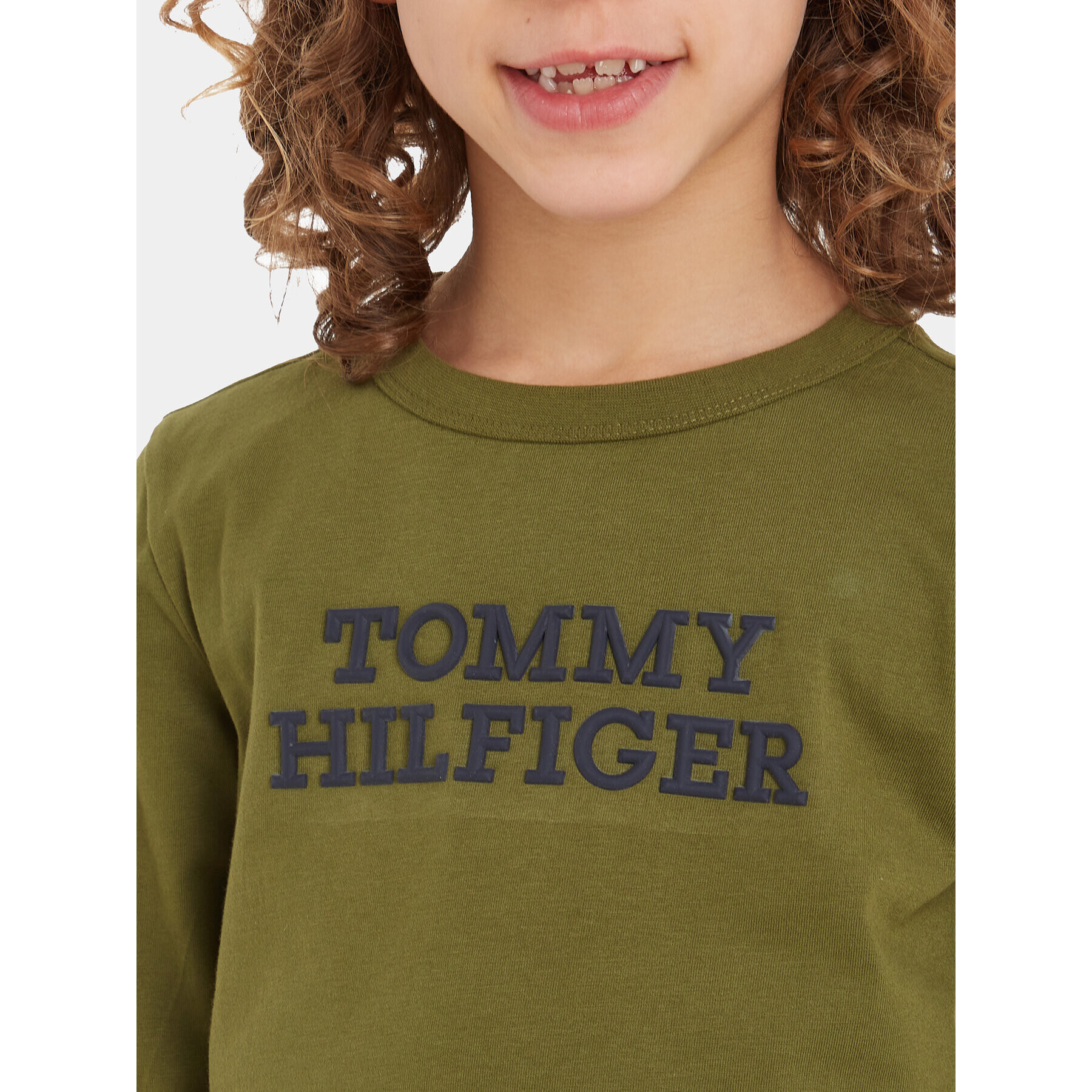 Tommy Hilfiger Блуза KB0KB08554 Зелен Regular Fit - Pepit.bg