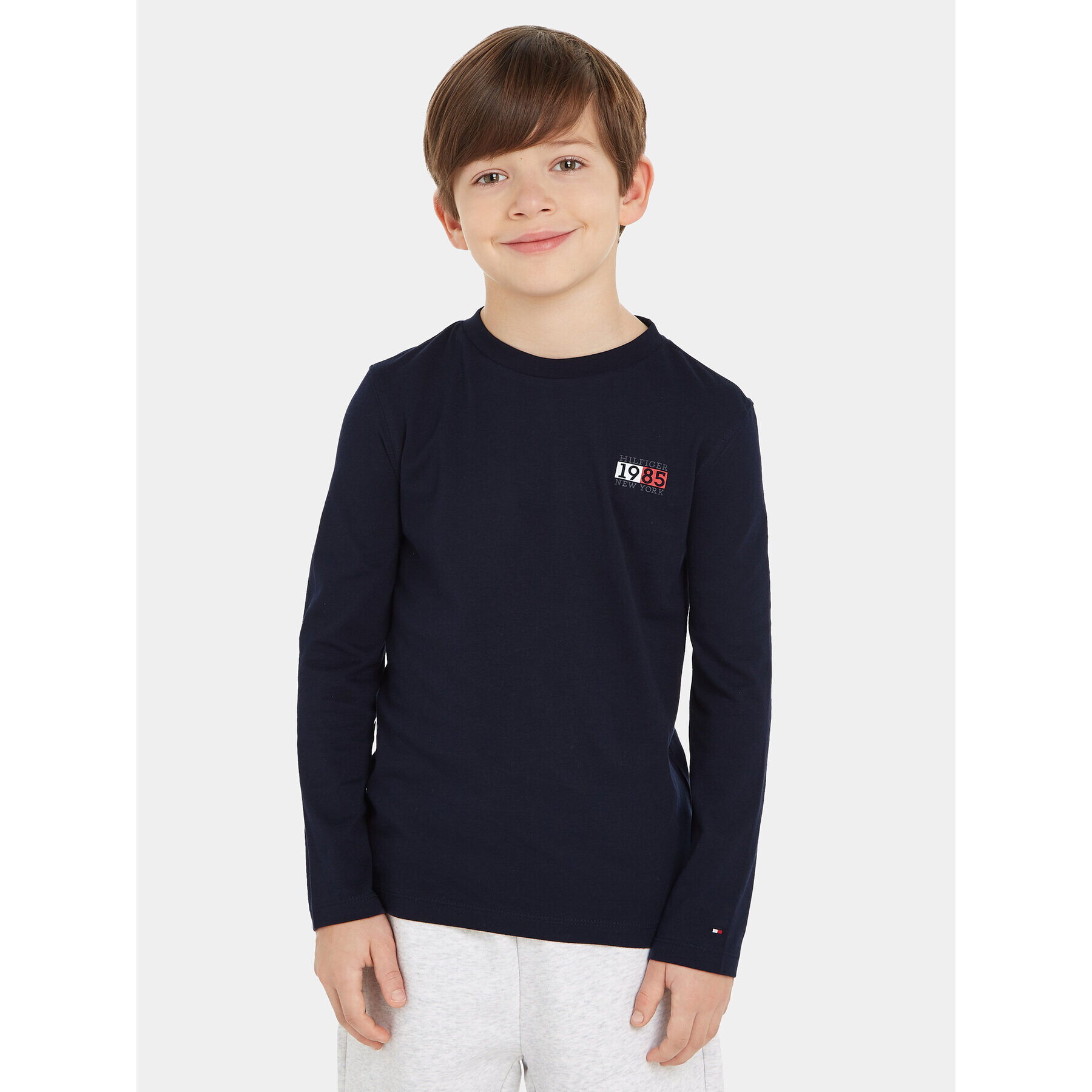 Tommy Hilfiger Блуза KB0KB08627 M Тъмносин Regular Fit - Pepit.bg