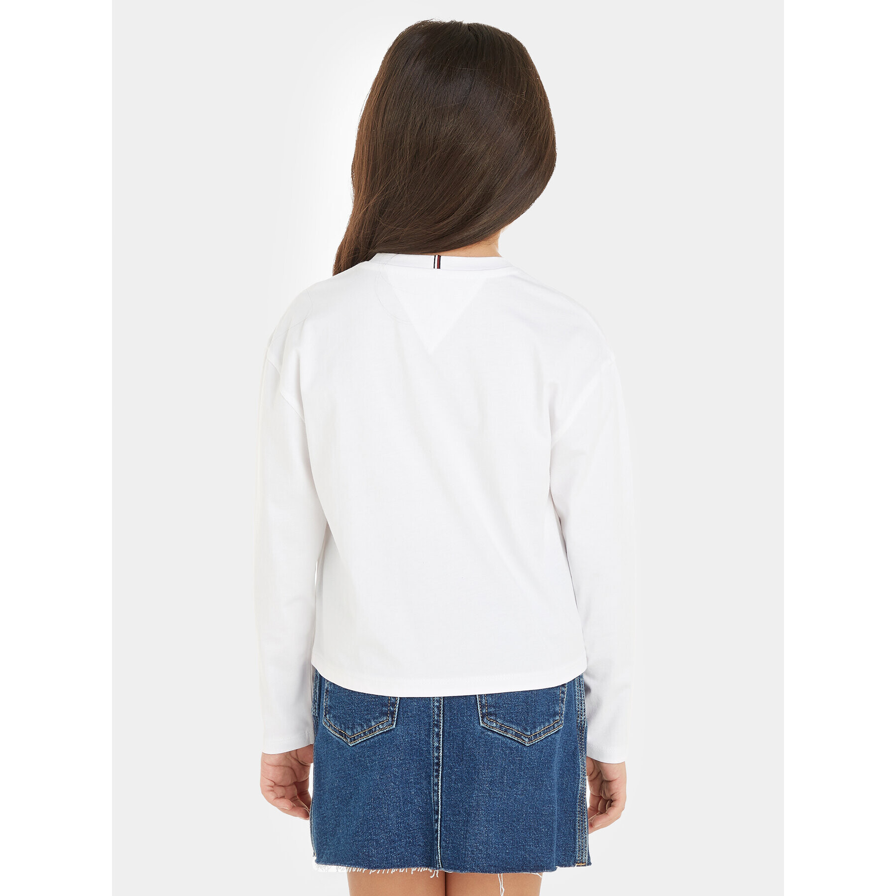 Tommy Hilfiger Блуза KG0KG07643 M Бял Regular Fit - Pepit.bg