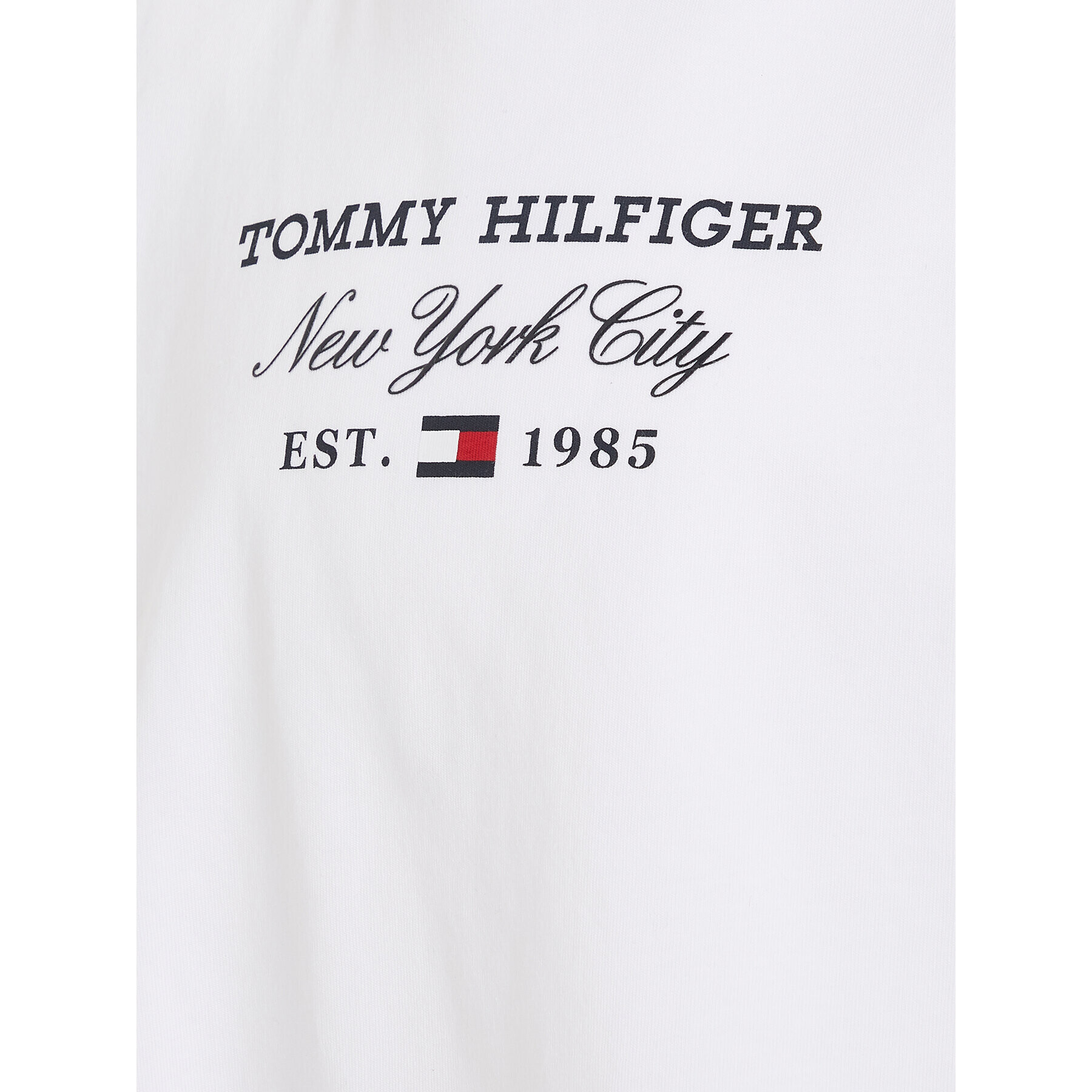 Tommy Hilfiger Блуза KG0KG07643 M Бял Regular Fit - Pepit.bg