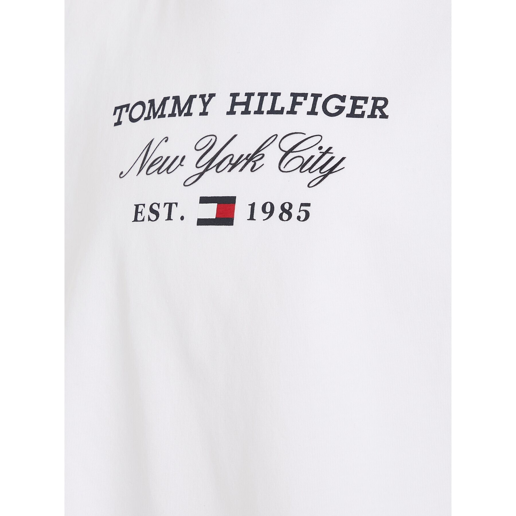 Tommy Hilfiger Блуза KG0KG07643 S Бял Regular Fit - Pepit.bg