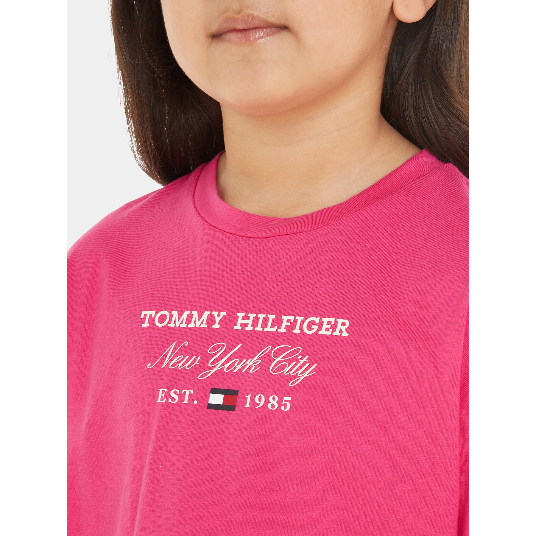 Tommy Hilfiger Блуза KG0KG07643 S Розов Regular Fit - Pepit.bg