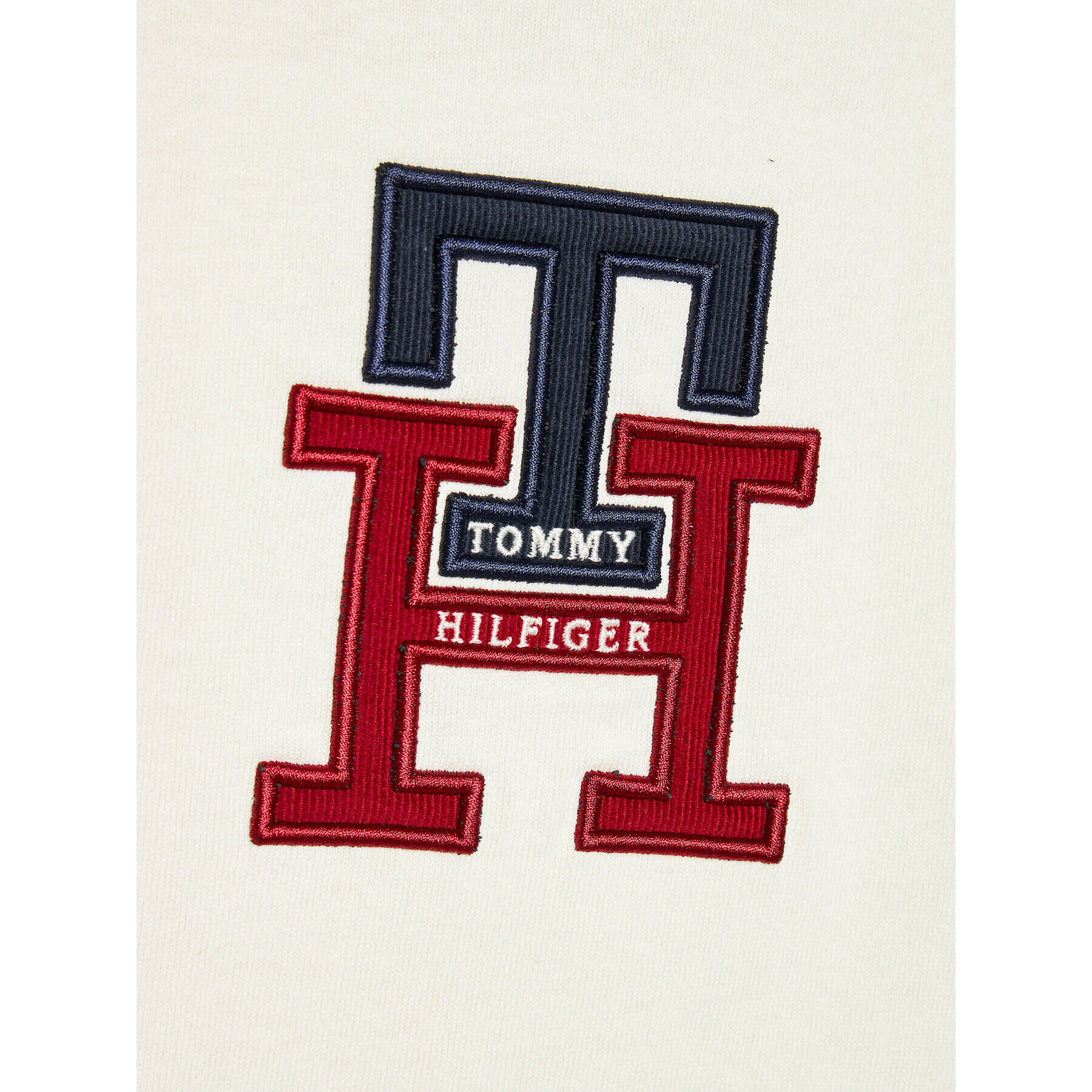 Tommy Hilfiger Блуза Lux Monogram KB0KB07801 M Екрю Regular Fit - Pepit.bg