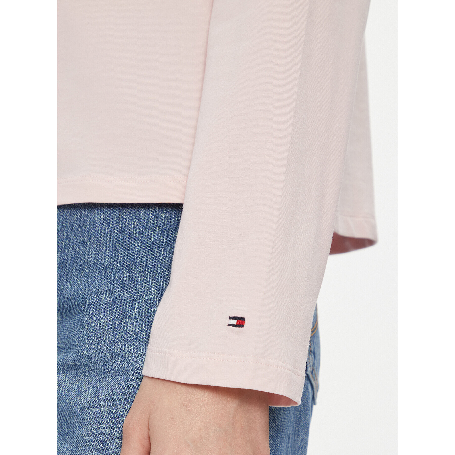 Tommy Hilfiger Блуза Mini Corp Logo WW0WW39784 Розов Relaxed Fit - Pepit.bg