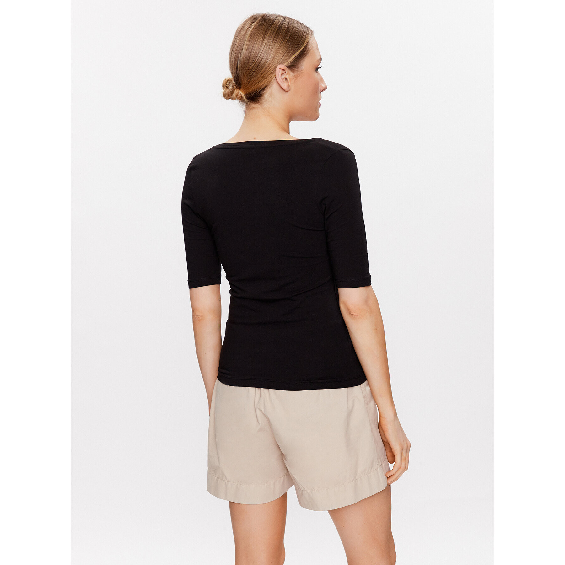 Tommy Hilfiger Блуза Modern WW0WW37859 Черен Slim Fit - Pepit.bg