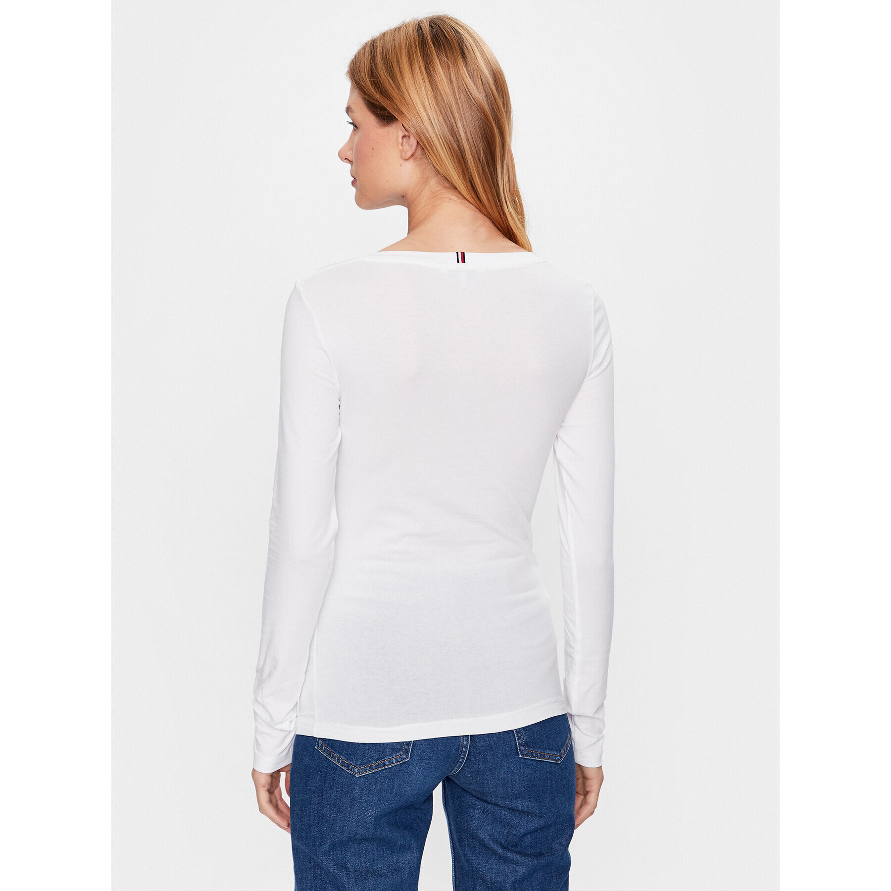 Tommy Hilfiger Блуза Modern WW0WW39147 Бял Slim Fit - Pepit.bg