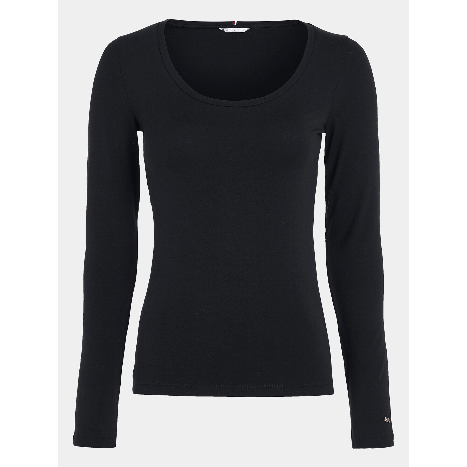 Tommy Hilfiger Блуза Modern WW0WW39147 Черен Slim Fit - Pepit.bg