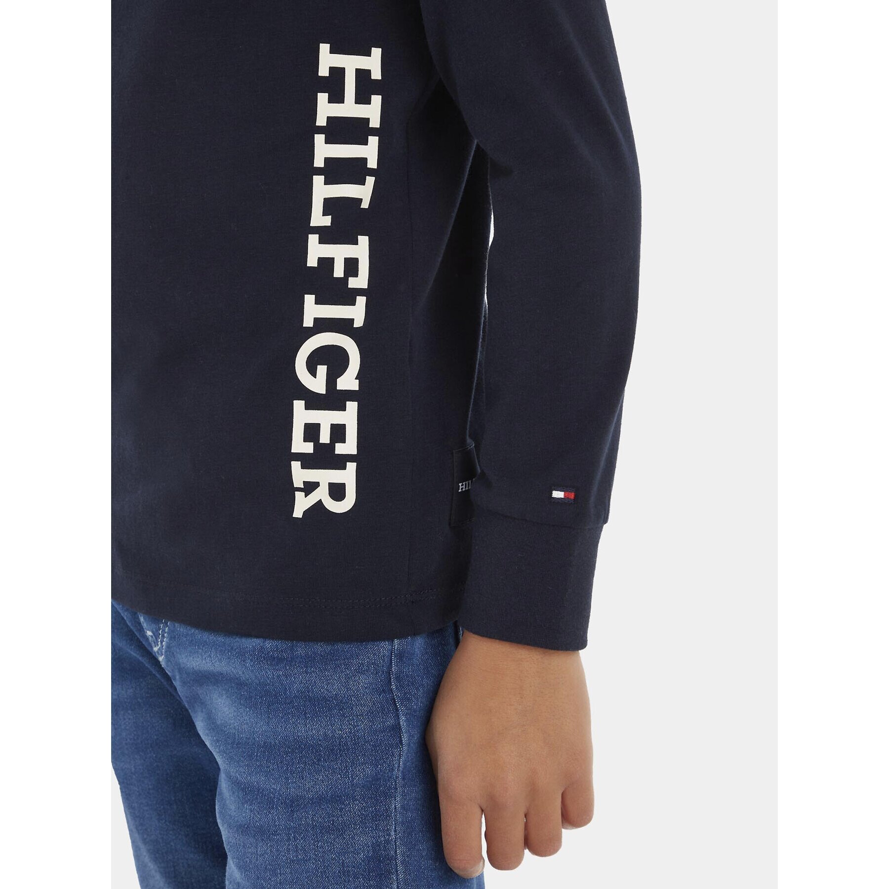 Tommy Hilfiger Блуза Monotype KB0KB08327 D Тъмносин Regular Fit - Pepit.bg