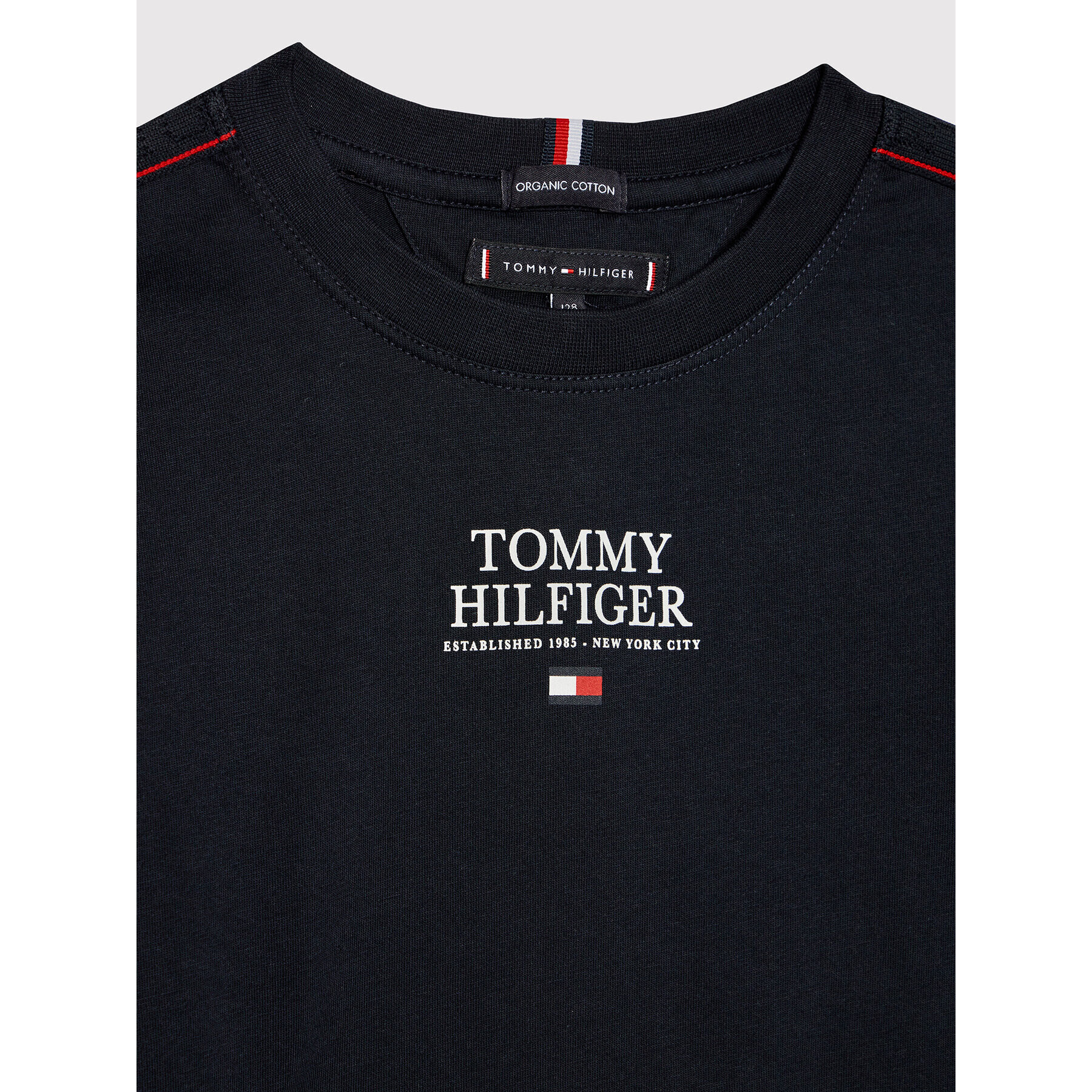 Tommy Hilfiger Блуза Msw Tape Th Logo KB0KB07075 D Тъмносин Regular Fit - Pepit.bg