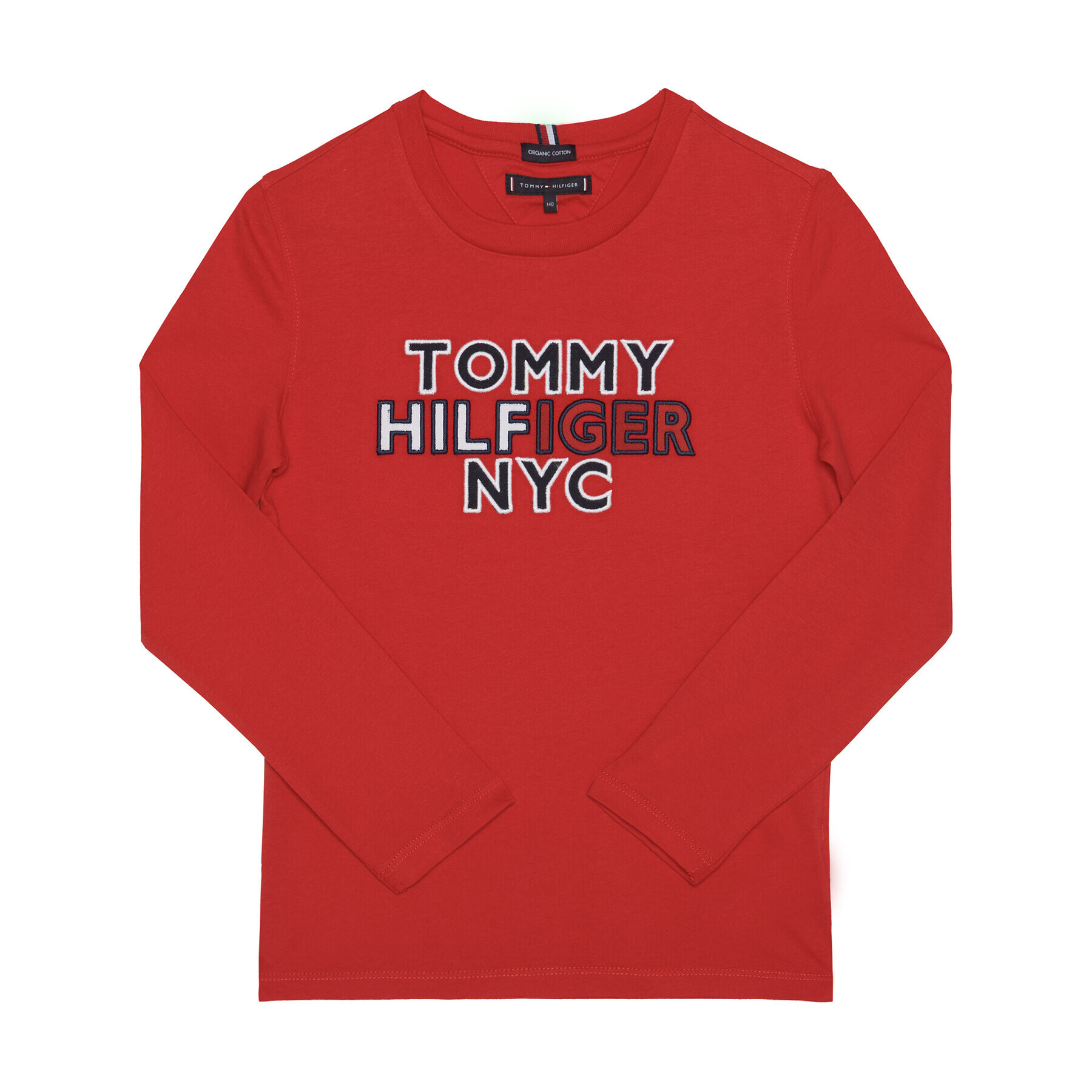 Tommy Hilfiger Блуза NYC Tee KB0KB05859 M Червен Regular Fit - Pepit.bg