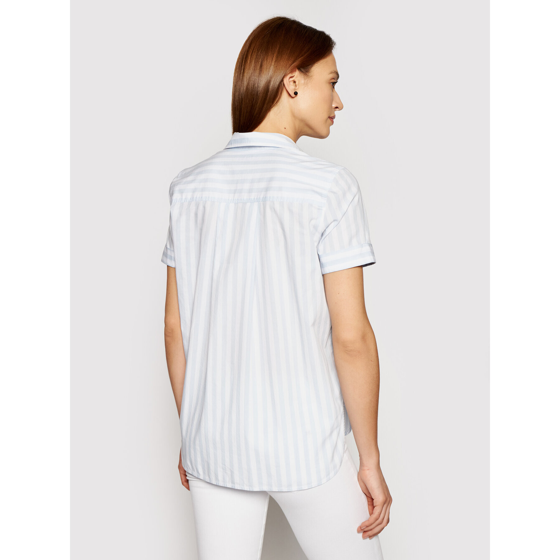 Tommy Hilfiger Блуза Poplin WW0WW30304 Син Regular Fit - Pepit.bg