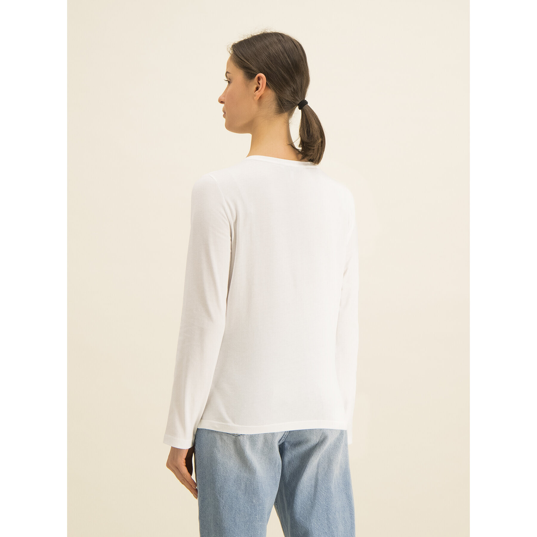 Tommy Hilfiger Блуза Romy C-Nk WW0WW26682 Бял Regular Fit - Pepit.bg