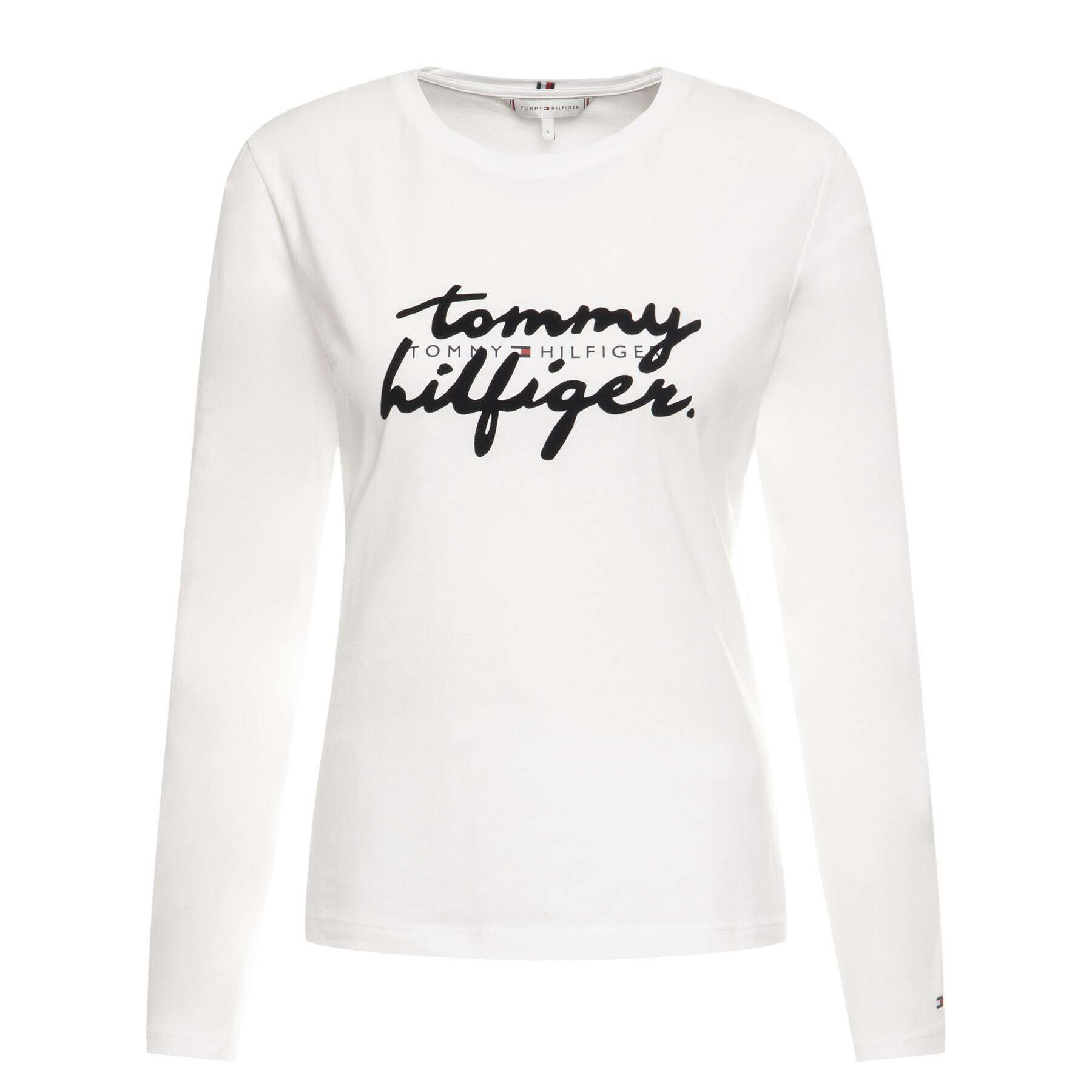Tommy Hilfiger Блуза Romy C-Nk WW0WW26682 Бял Regular Fit - Pepit.bg